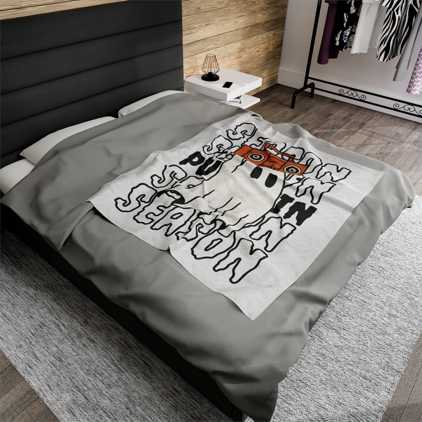 Couverture Peluche Velours - Halloween - Petit Fantôme - 15