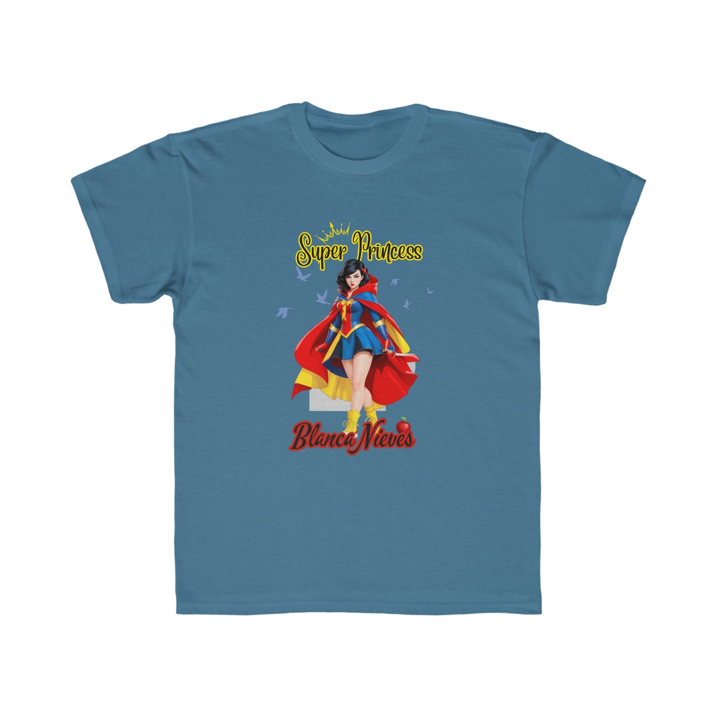 Camiseta de corte regular para niños - Princesas Heroína Blancanieves - 01