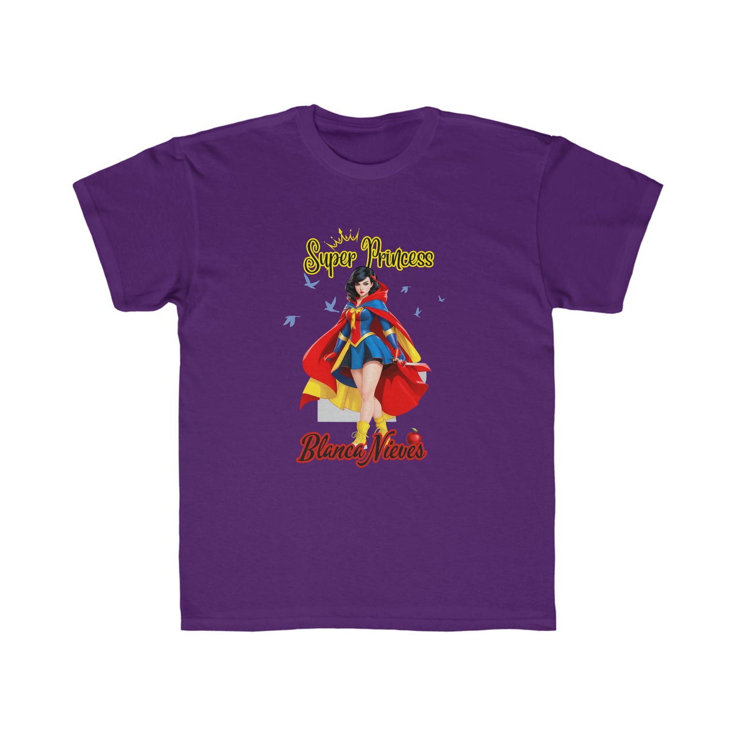 Camiseta de corte regular para niños - Princesas Heroína Blancanieves - 01