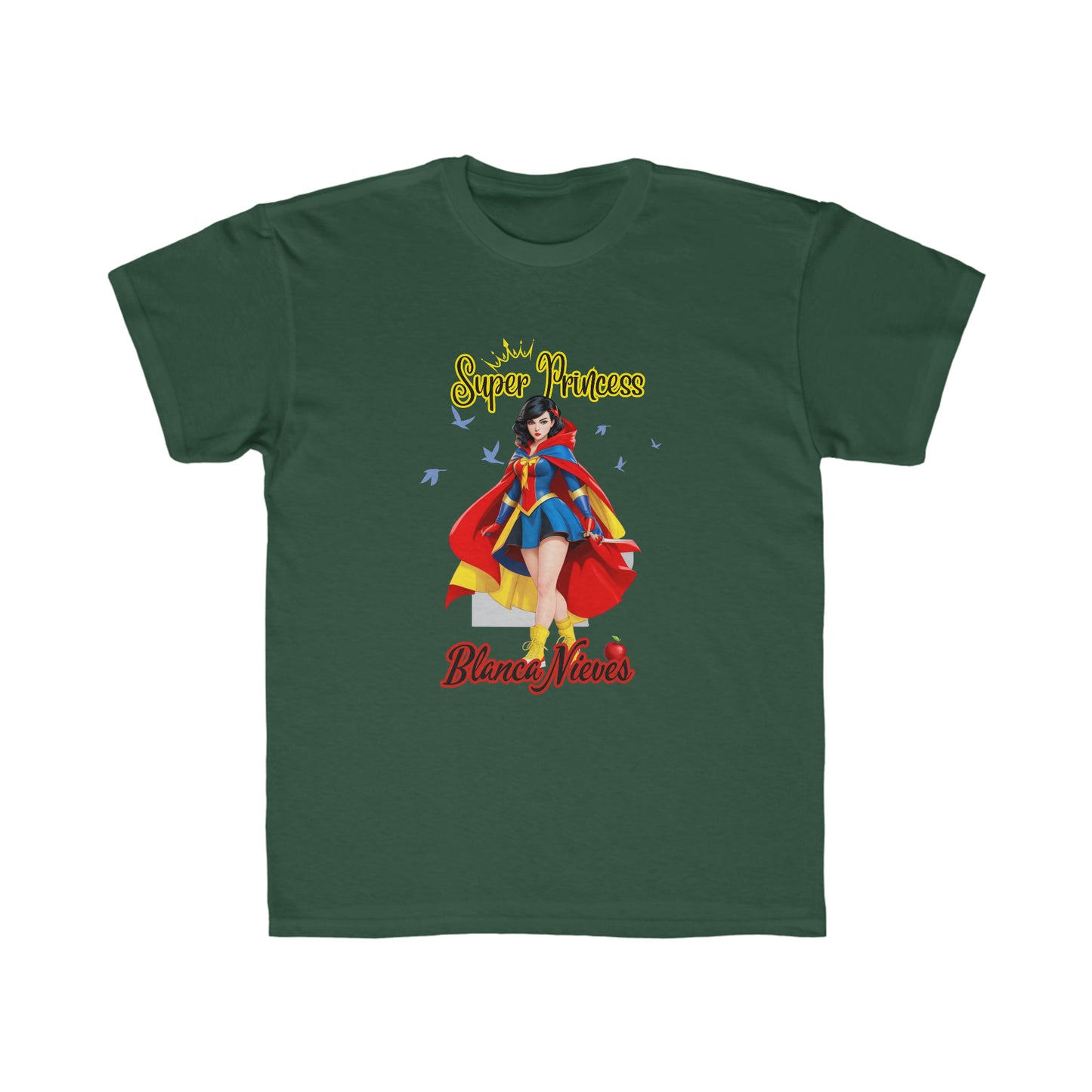 Camiseta de corte regular para niños - Princesas Heroína Blancanieves - 01