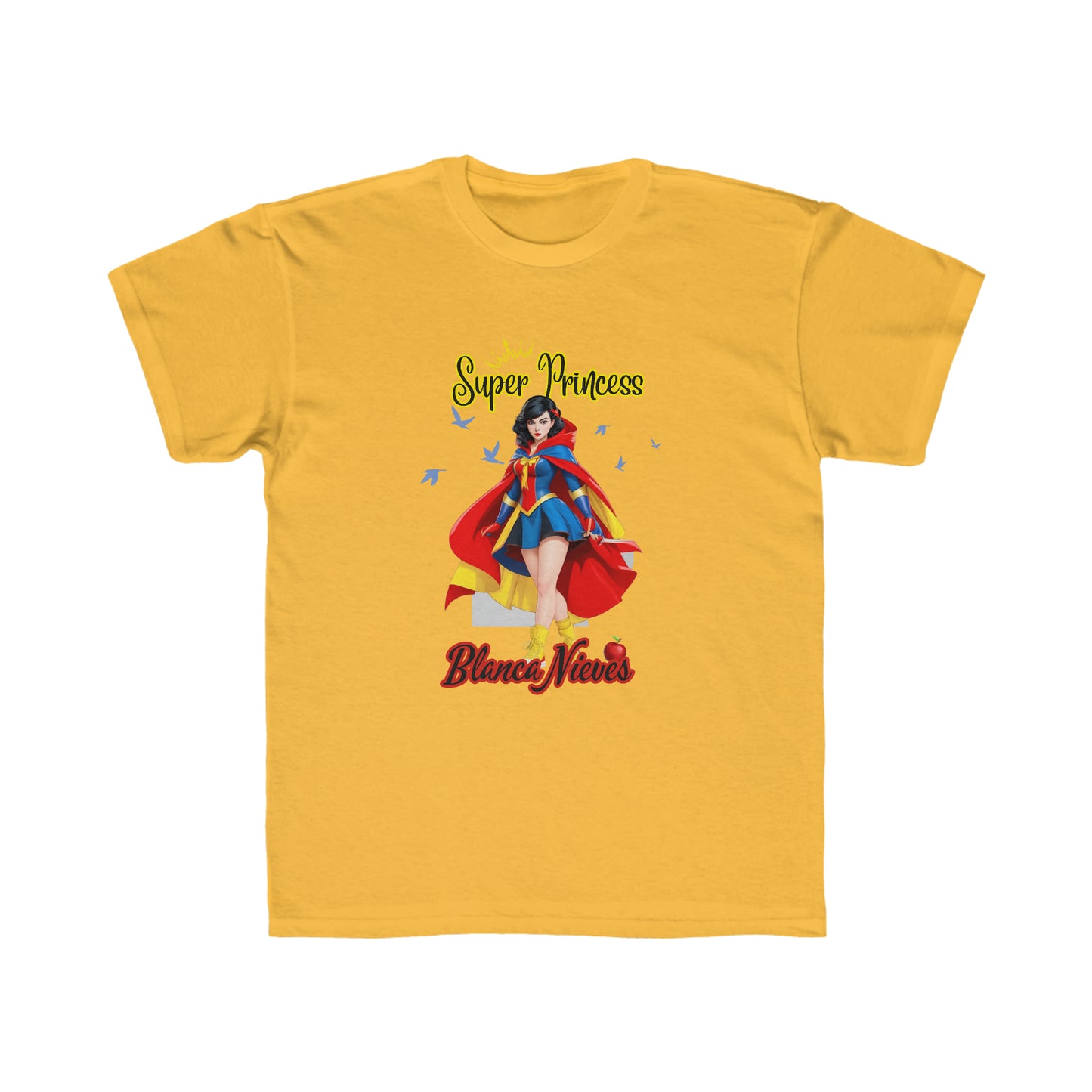 Camiseta de corte regular para niños - Princesas Heroína Blancanieves - 01