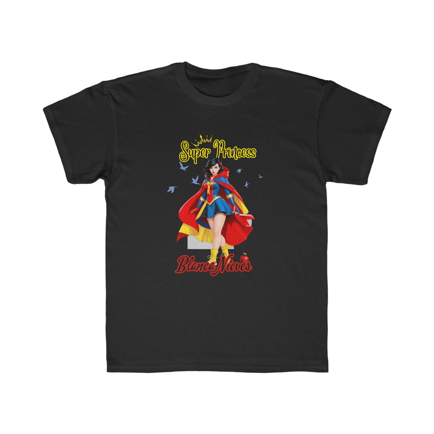 Camiseta de corte regular para niños - Princesas Heroína Blancanieves - 01