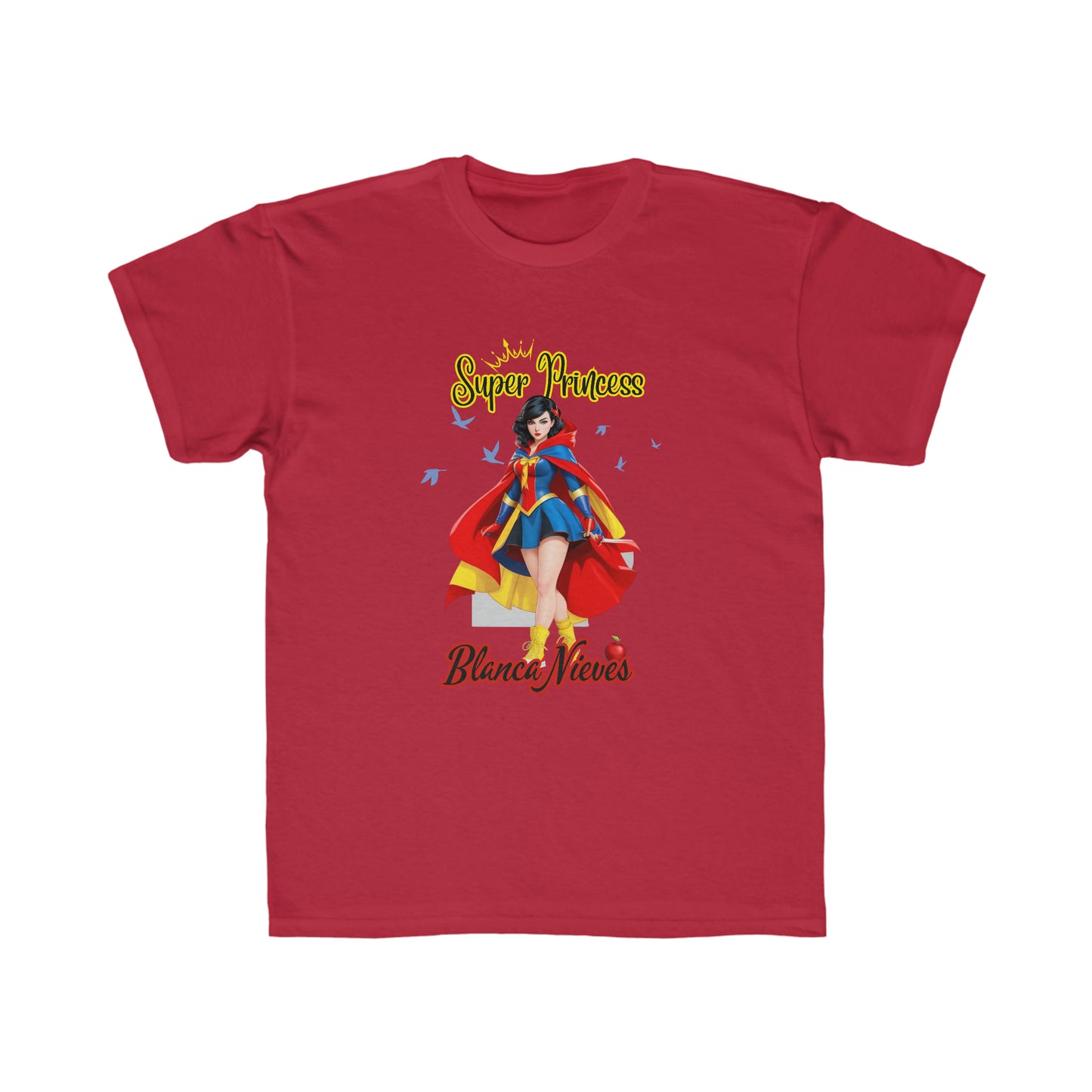 Camiseta de corte regular para niños - Princesas Heroína Blancanieves - 01