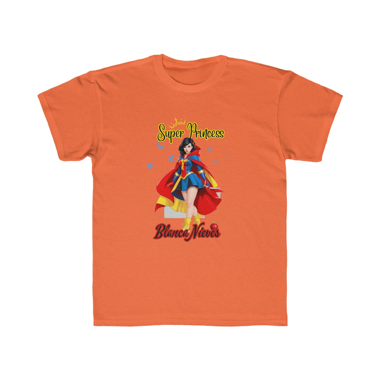 Camiseta de corte regular para niños - Princesas Heroína Blancanieves - 01