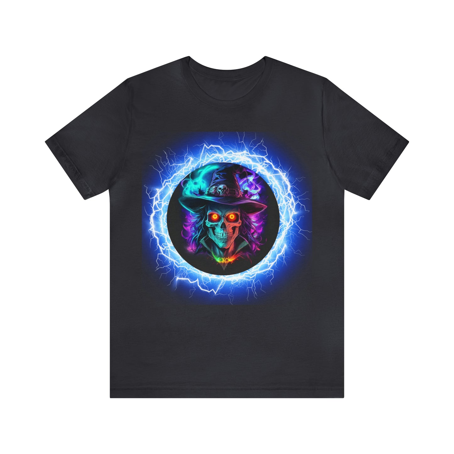 Camiseta de manga corta unisex Jersey - Calaveras de brujas de Halloween - 06