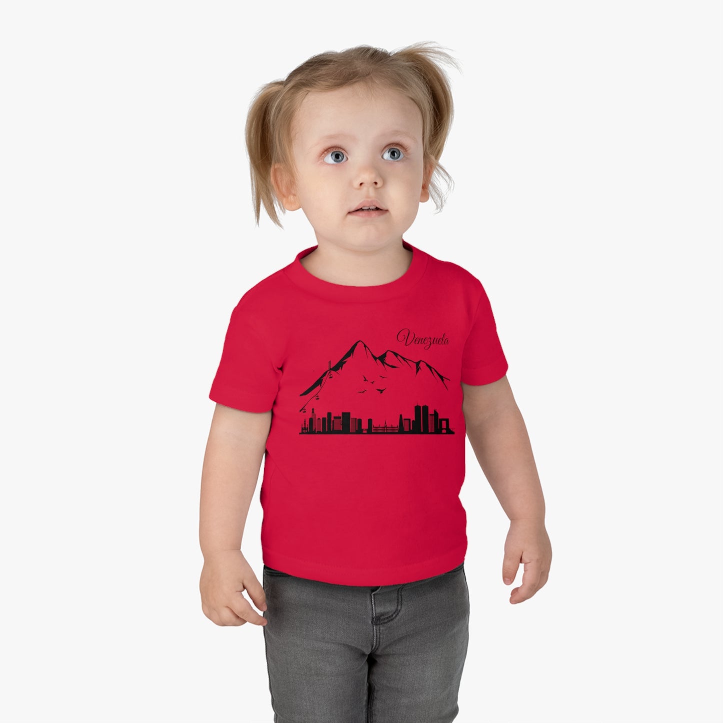 Camiseta Infantil Jersey de Algodón - Silueta de Caracas