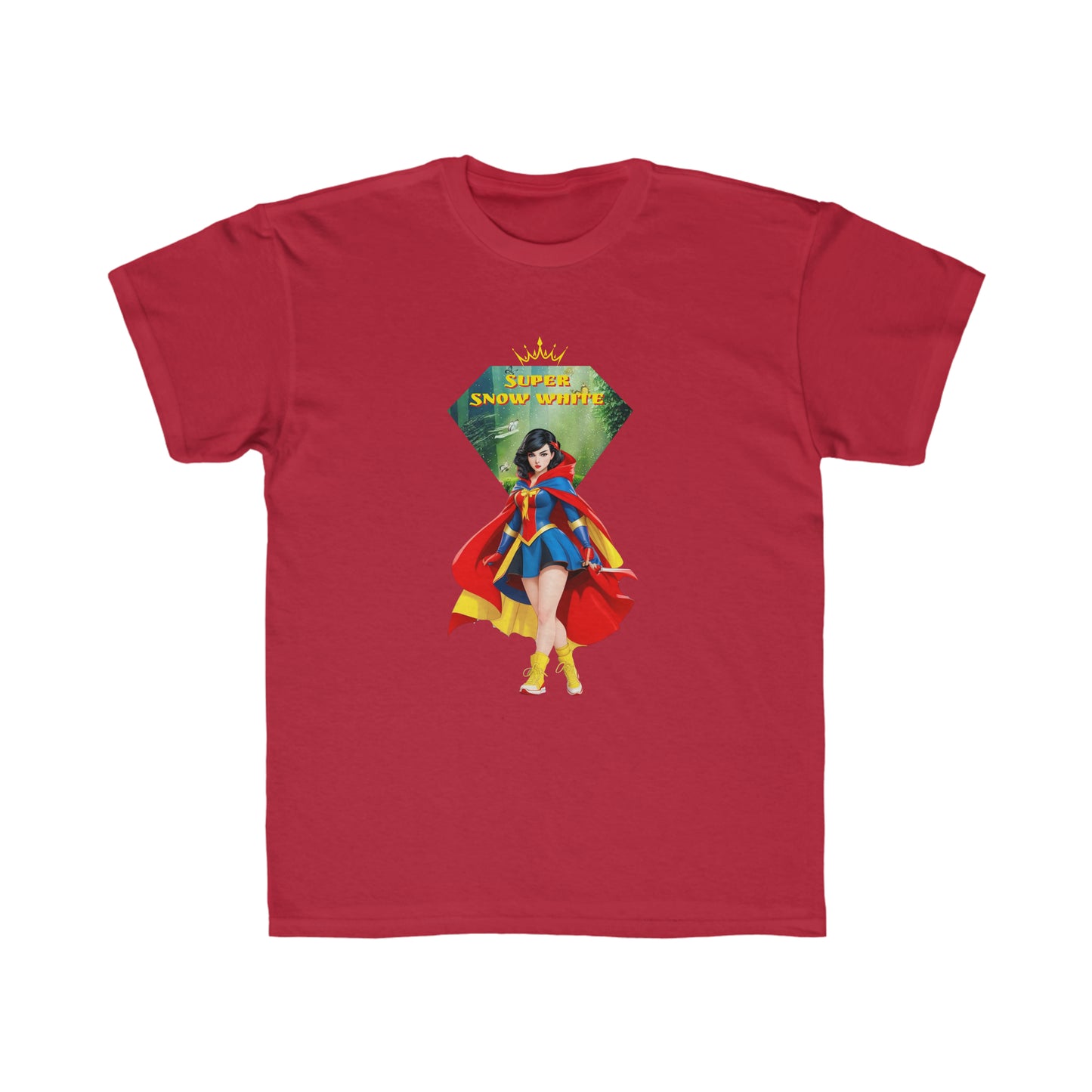 Camiseta de corte regular para niños - Princesas Heroína Blancanieves - 04