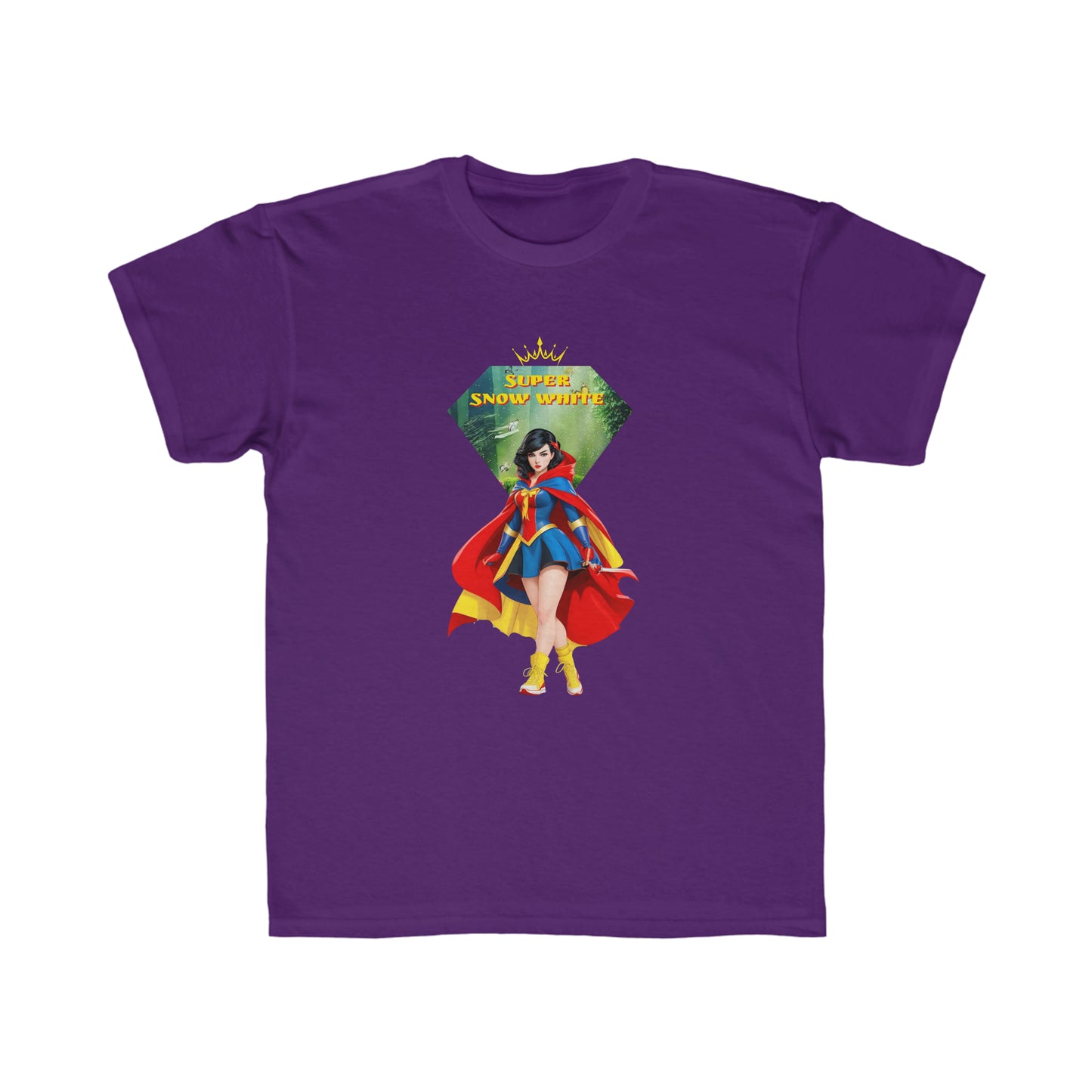 Camiseta de corte regular para niños - Princesas Heroína Blancanieves - 04