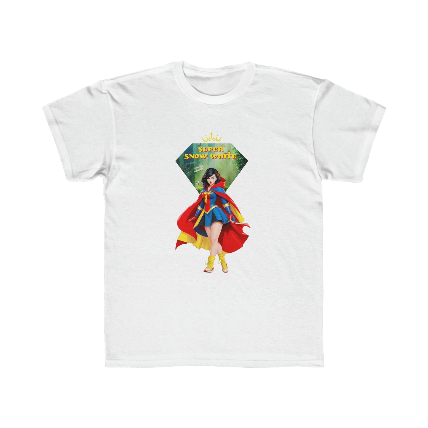 Camiseta de corte regular para niños - Princesas Heroína Blancanieves - 04
