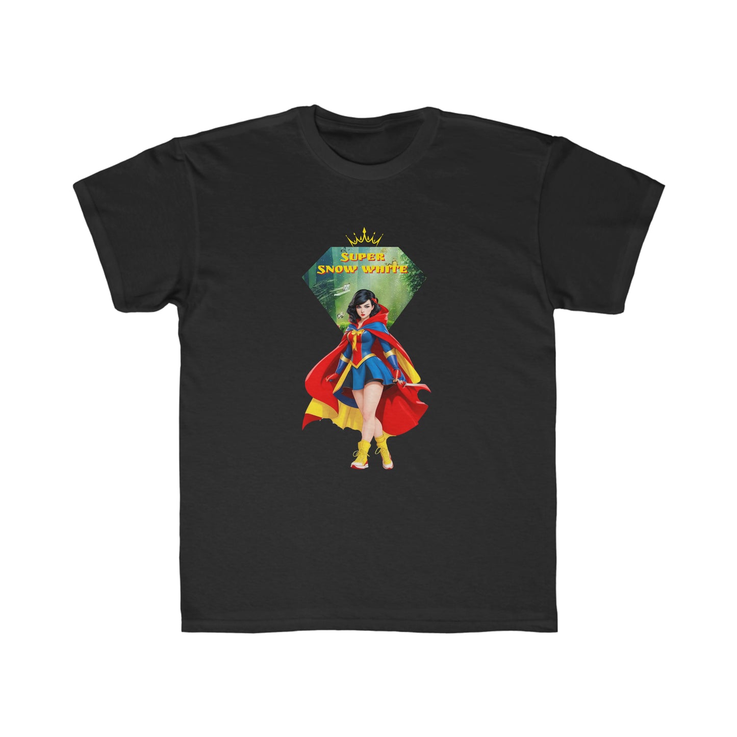 Camiseta de corte regular para niños - Princesas Heroína Blancanieves - 04