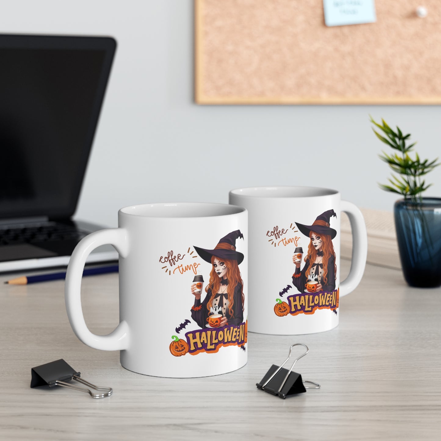 Mug en céramique 11oz - Sorcière d'Halloween - 04