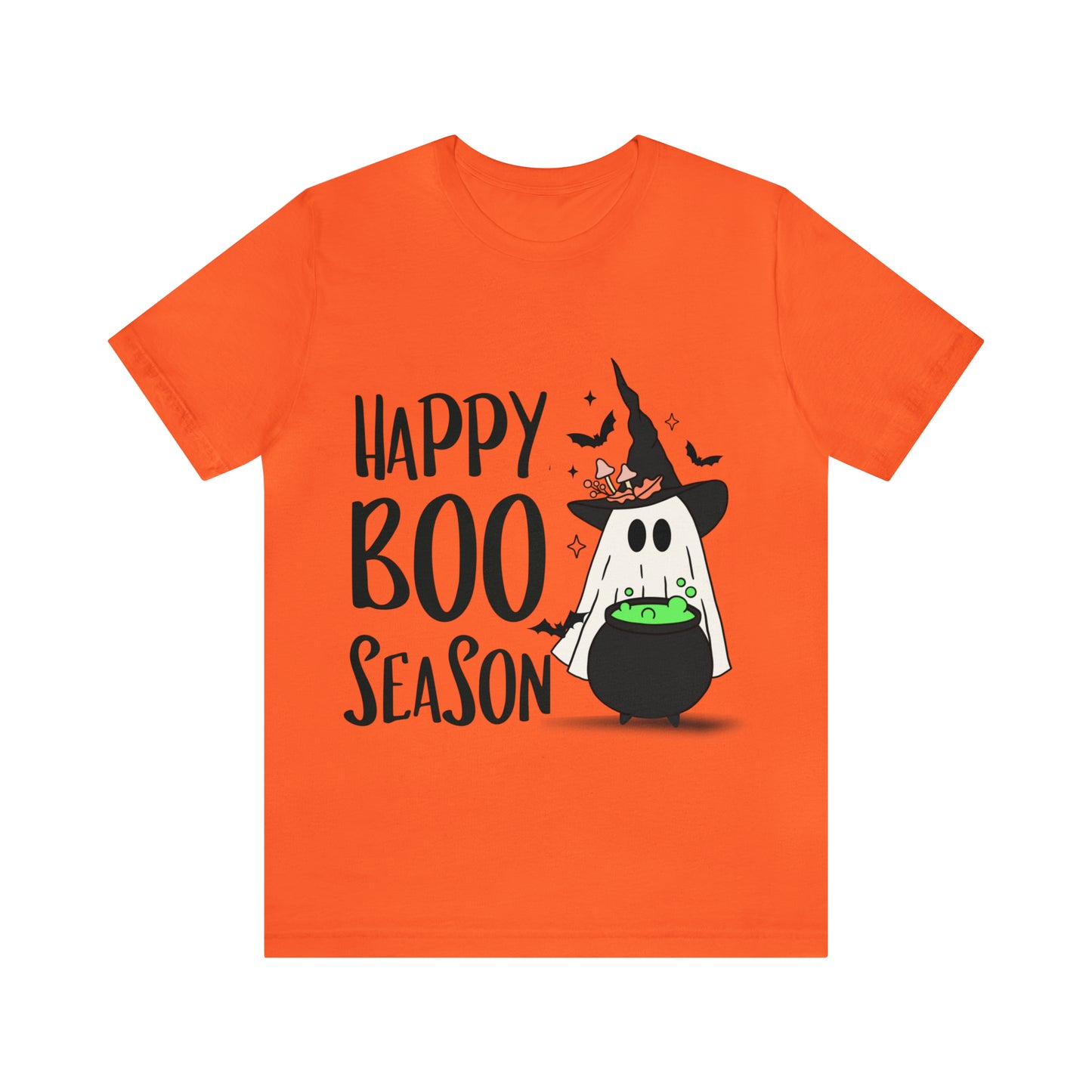 Tee-shirt à manches courtes en jersey unisexe - Halloween - Petit Fantôme - 20