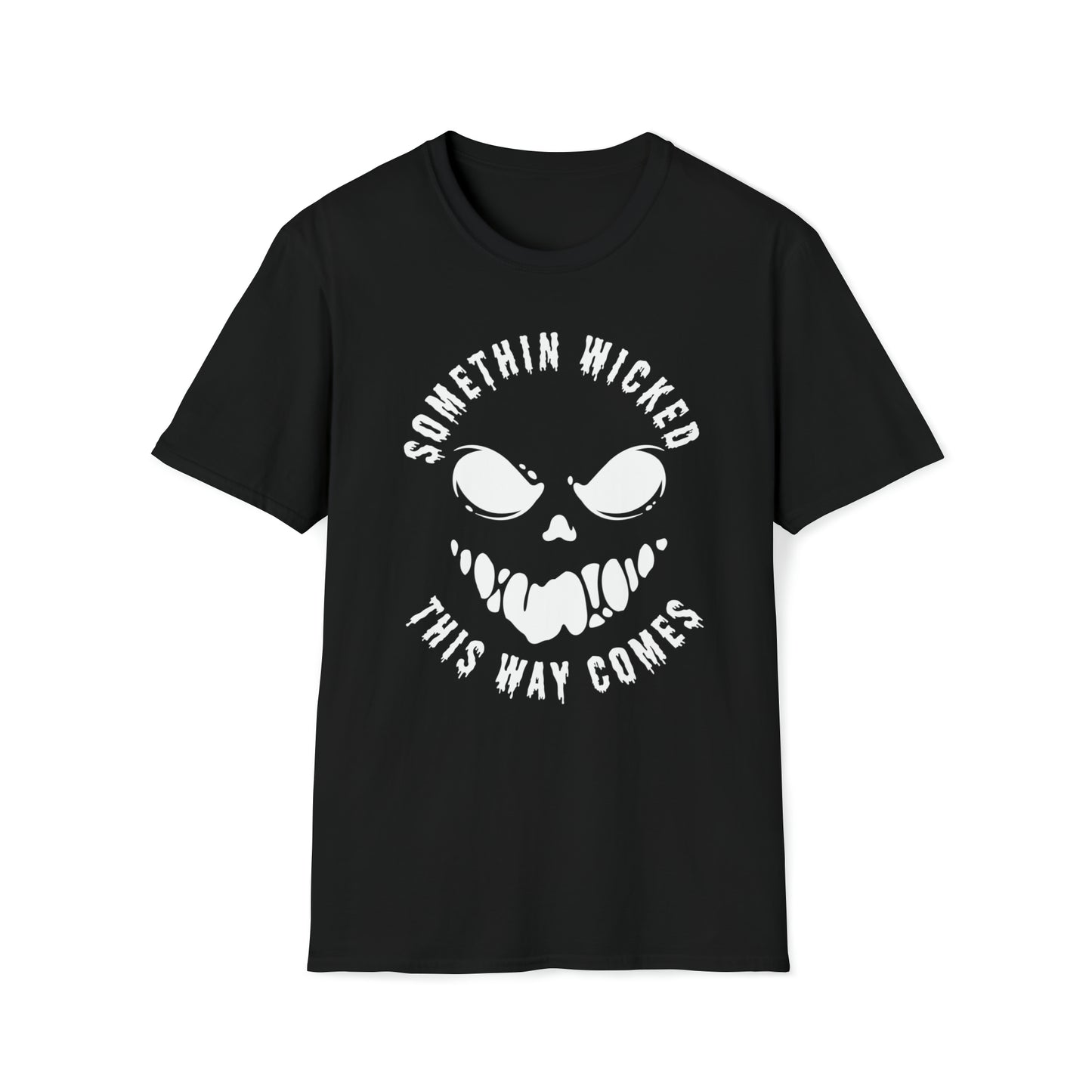 T-shirt softstyle unisexe - Halloween - Quelque chose de méchant - 01