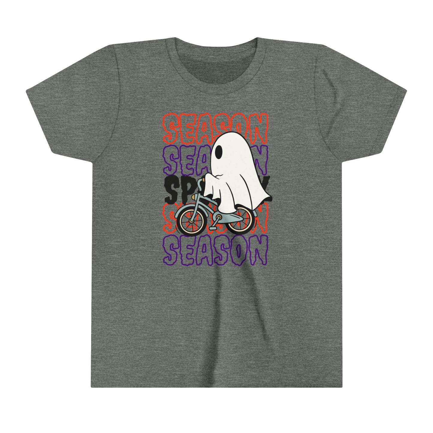 T-shirt à manches courtes pour jeunes - Halloween - Petit Fantôme - 18