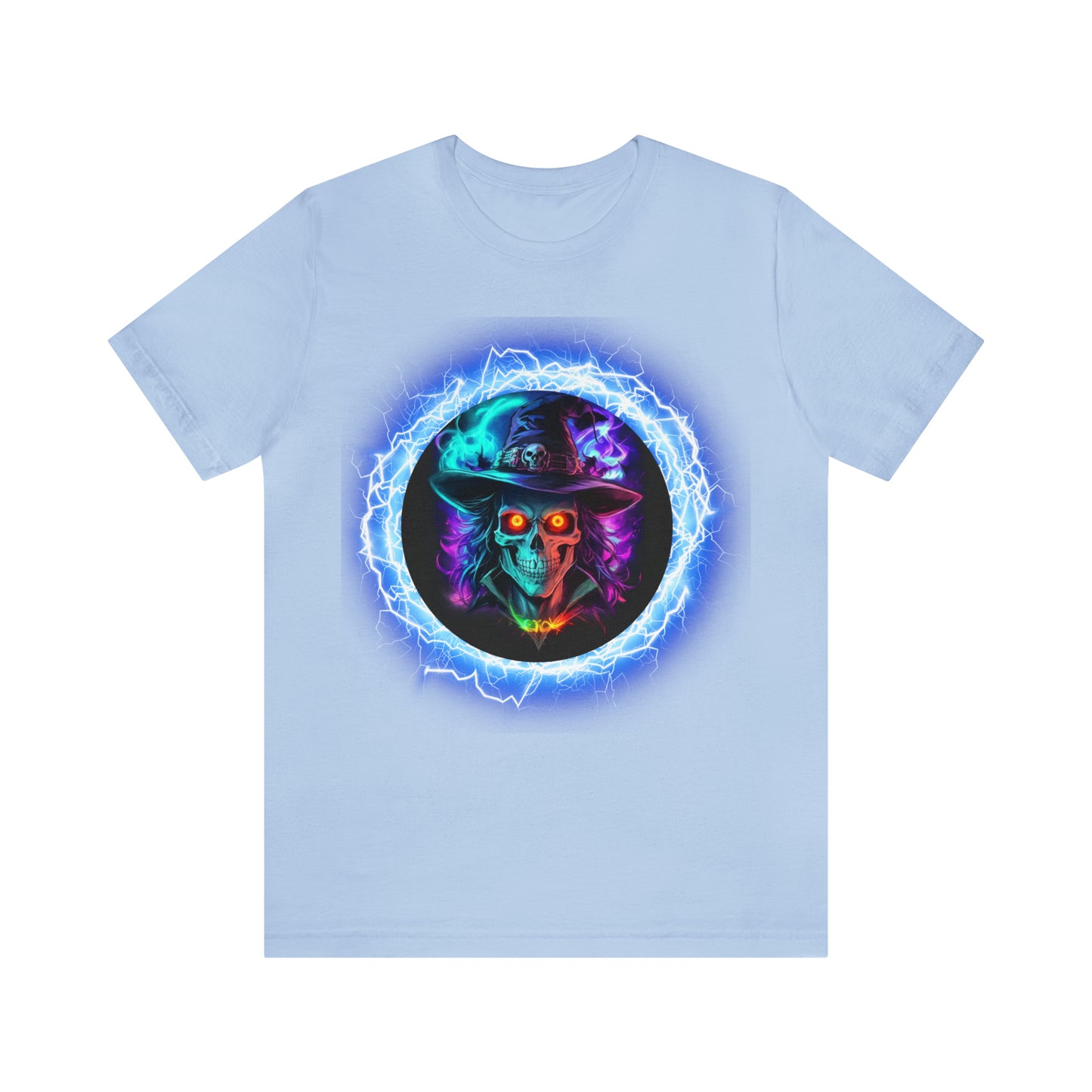Camiseta de manga corta unisex Jersey - Calaveras de brujas de Halloween - 06