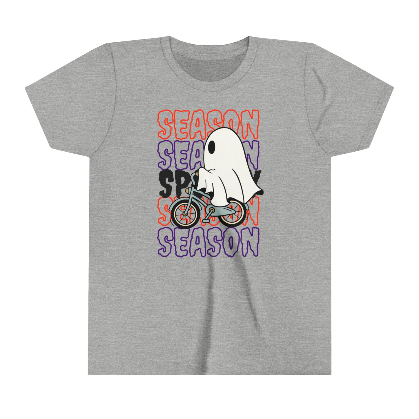 T-shirt à manches courtes pour jeunes - Halloween - Petit Fantôme - 18