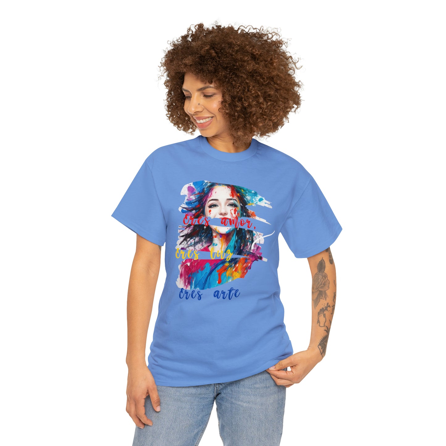 Camiseta unisex de algodón pesado - Amor y libertad - 04