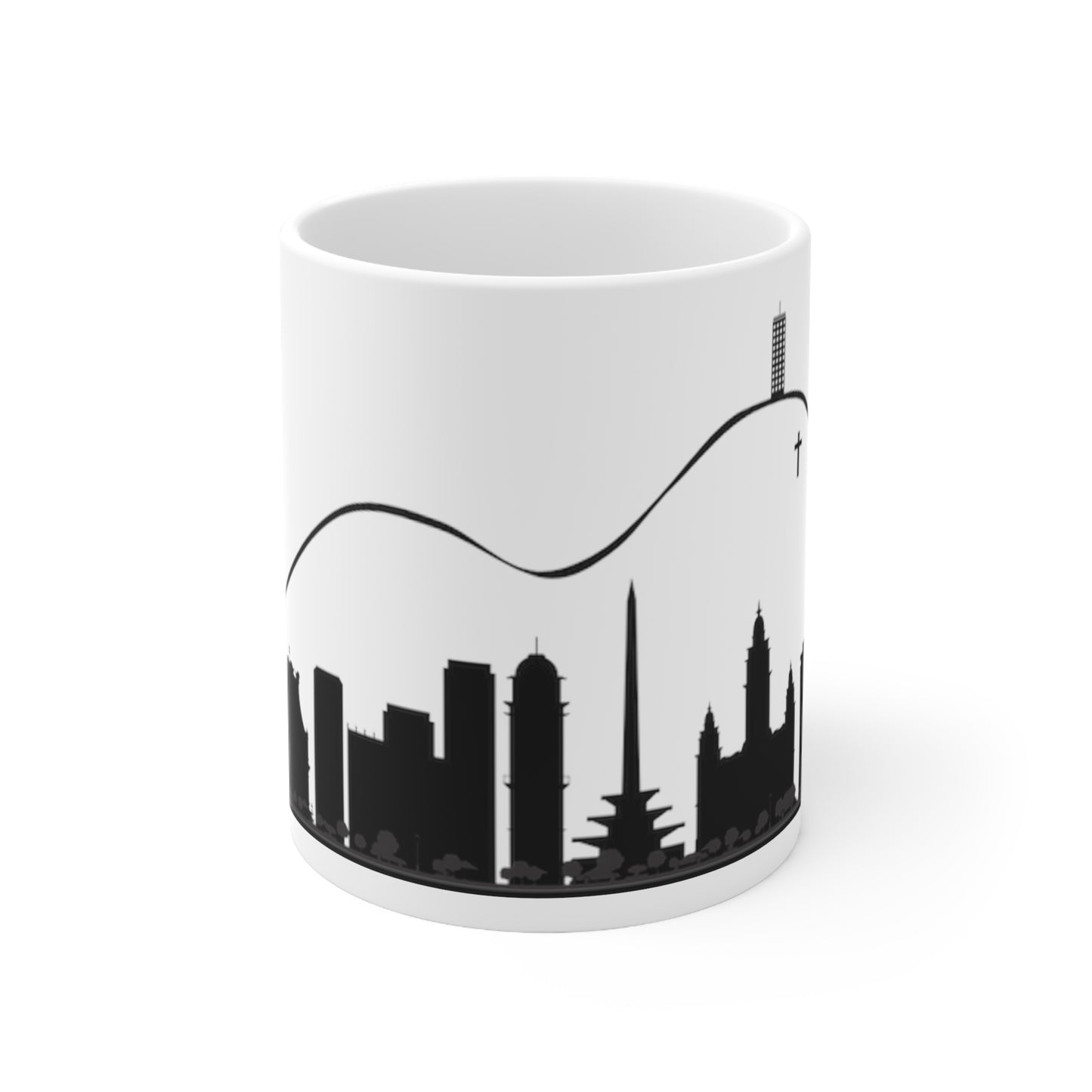 Ceramic Mug 11 oz - Silhouette of Caracas