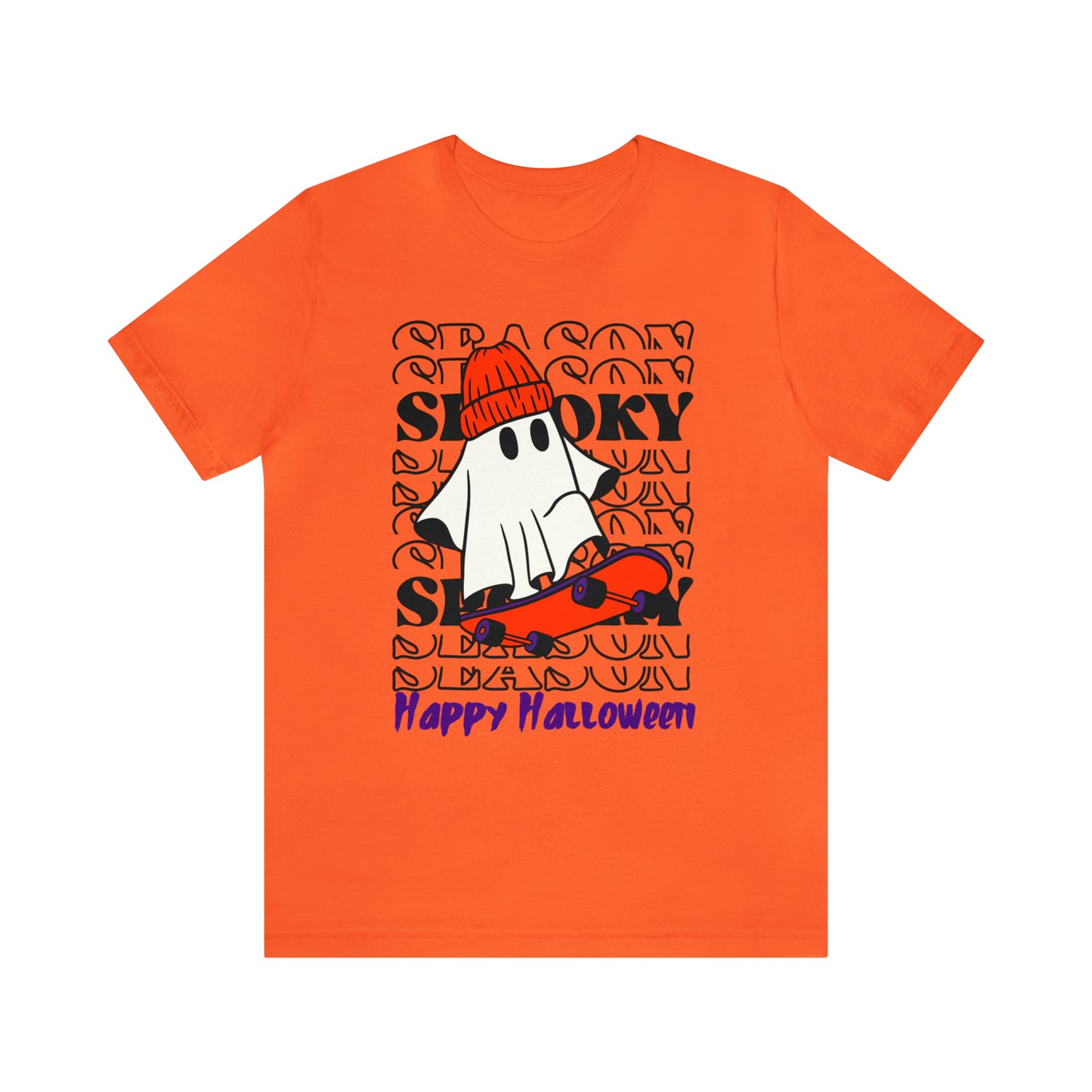 Camiseta de manga corta de jersey unisex - Halloween - Pequeño fantasma - 02