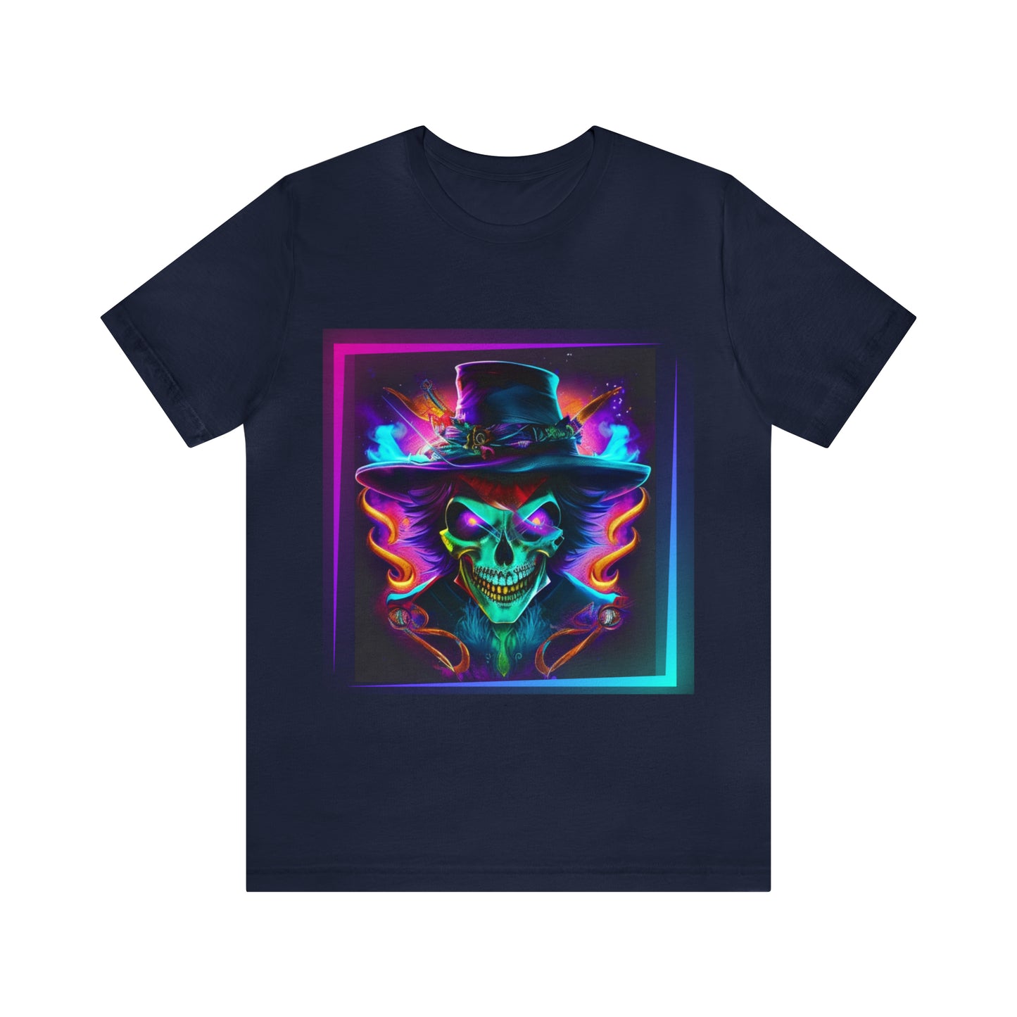 Camiseta de manga corta unisex Jersey - Calaveras de brujas de Halloween - 01