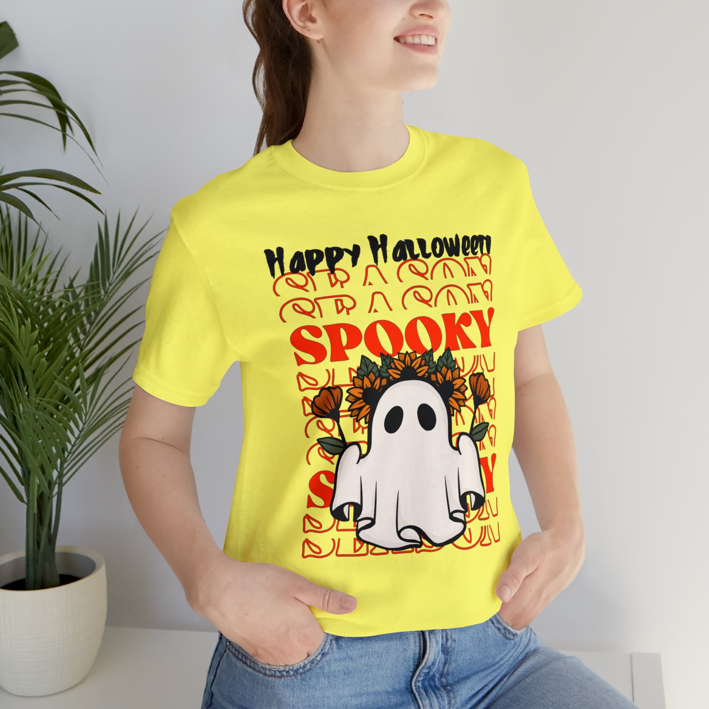 Camiseta de manga corta Unisex Jersey - Halloween - Pequeño Fantasma - 11