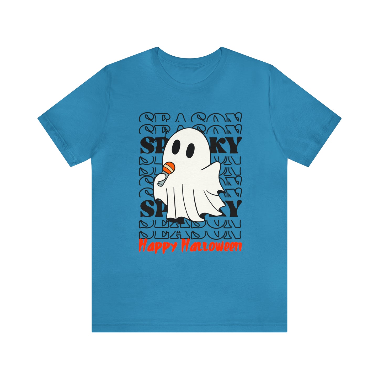 Camiseta de manga corta de jersey unisex - Halloween - Pequeño fantasma - 06