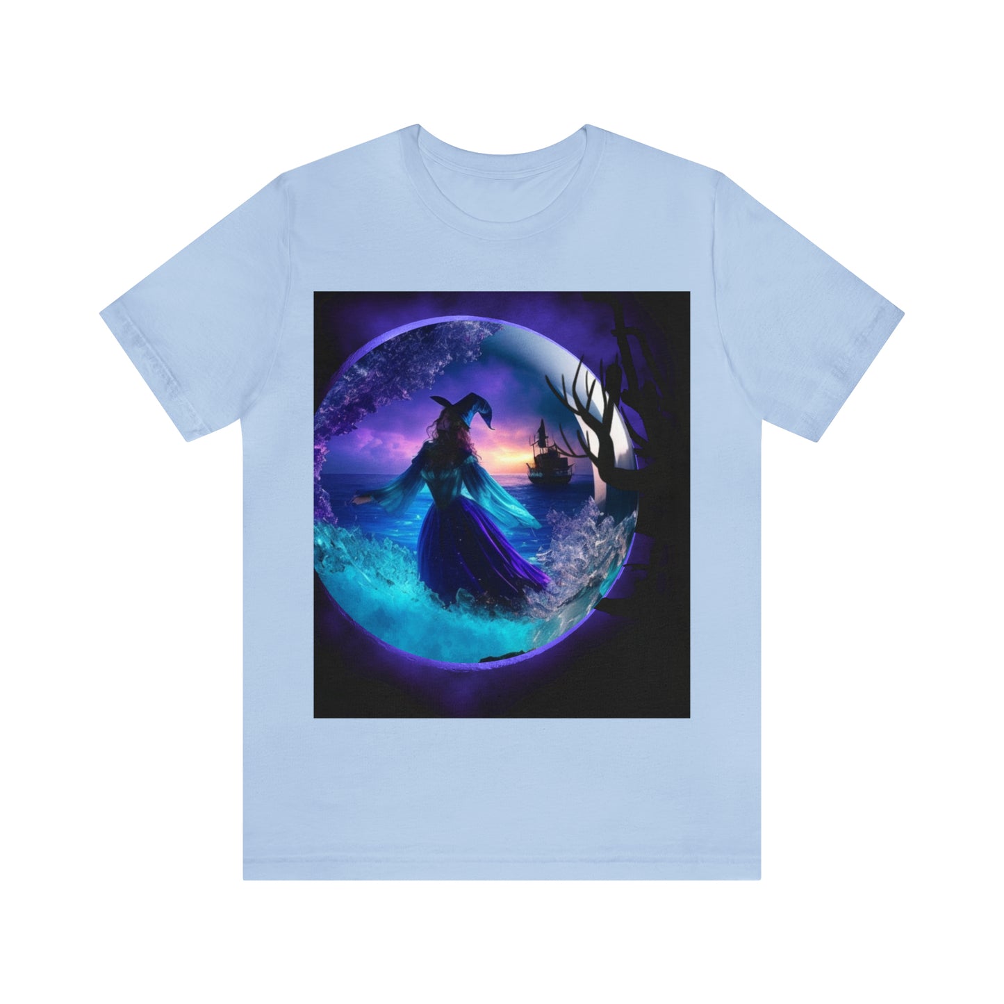 Camiseta de manga corta unisex Jersey - Halloween Witch AI - 02