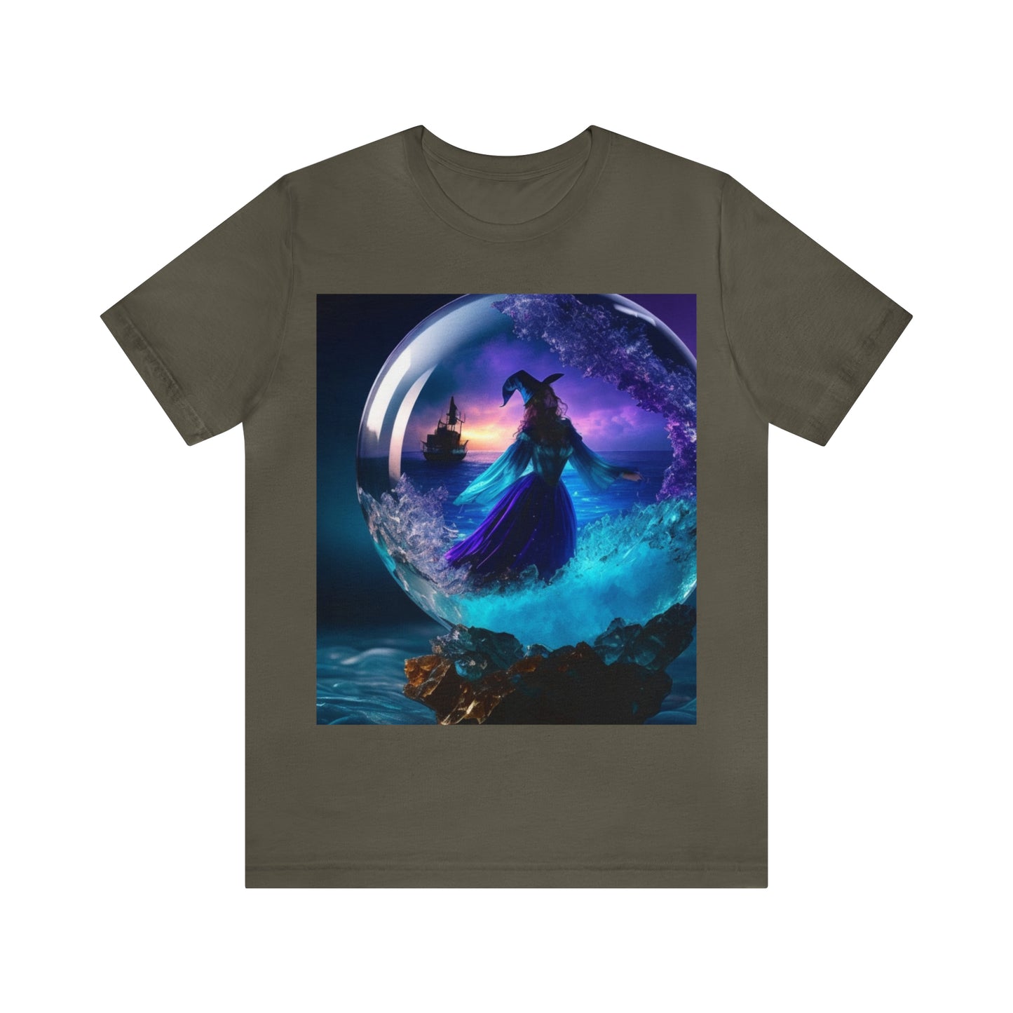 Camiseta de manga corta unisex Jersey - Halloween Witch AI - 01