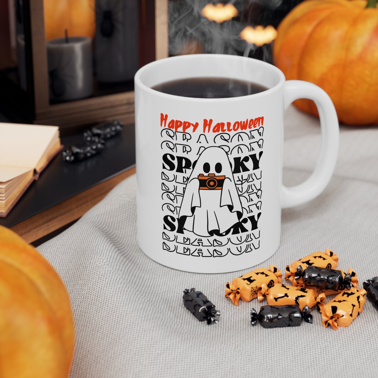 Mug en céramique 11oz - Halloween - Petit Fantôme - 08