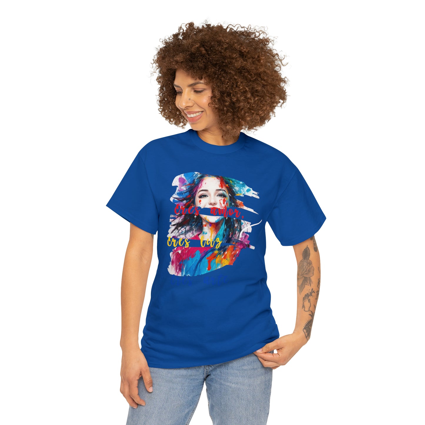 Camiseta unisex de algodón pesado - Amor y libertad - 04