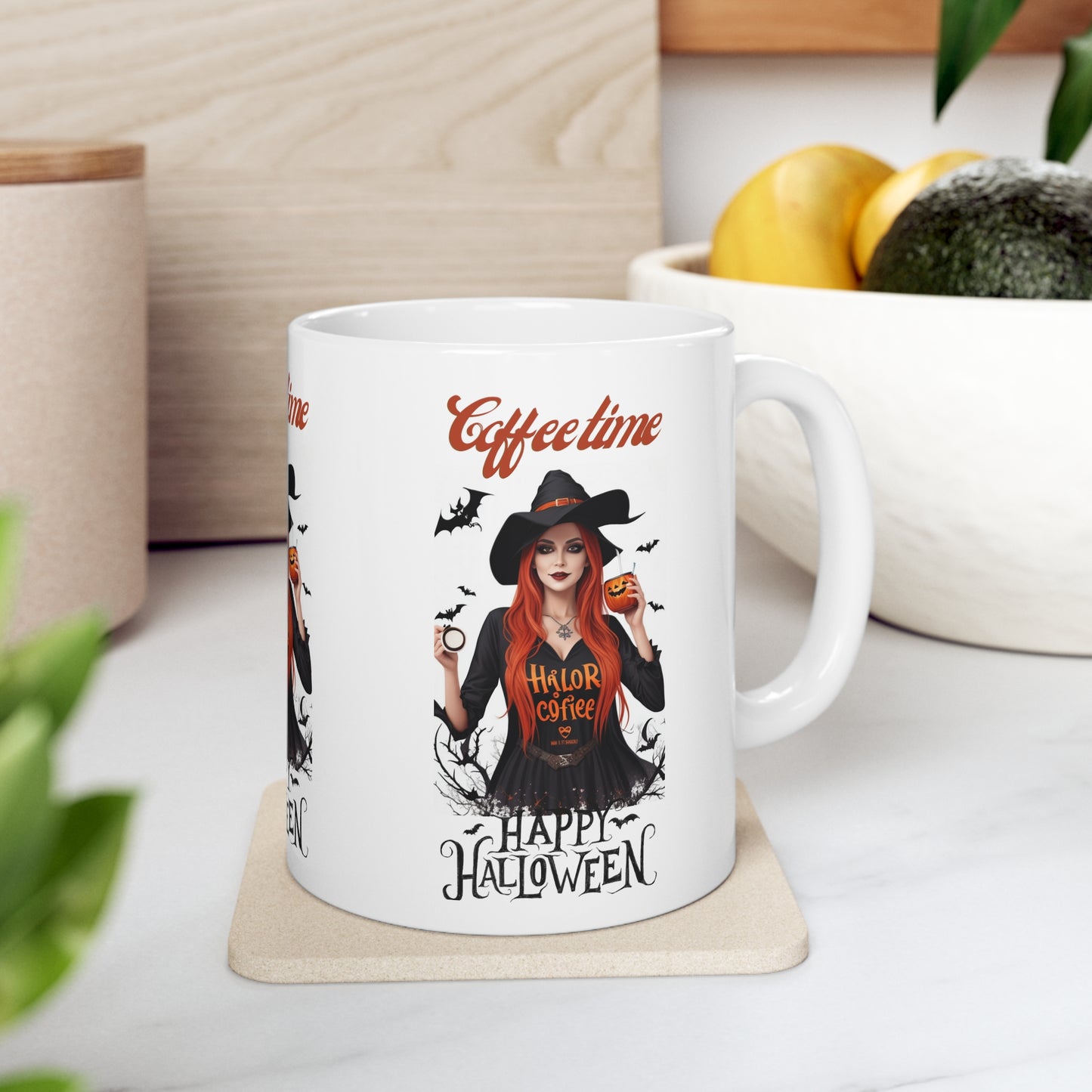 Mug en céramique 11oz - Sorcière d'Halloween - 05