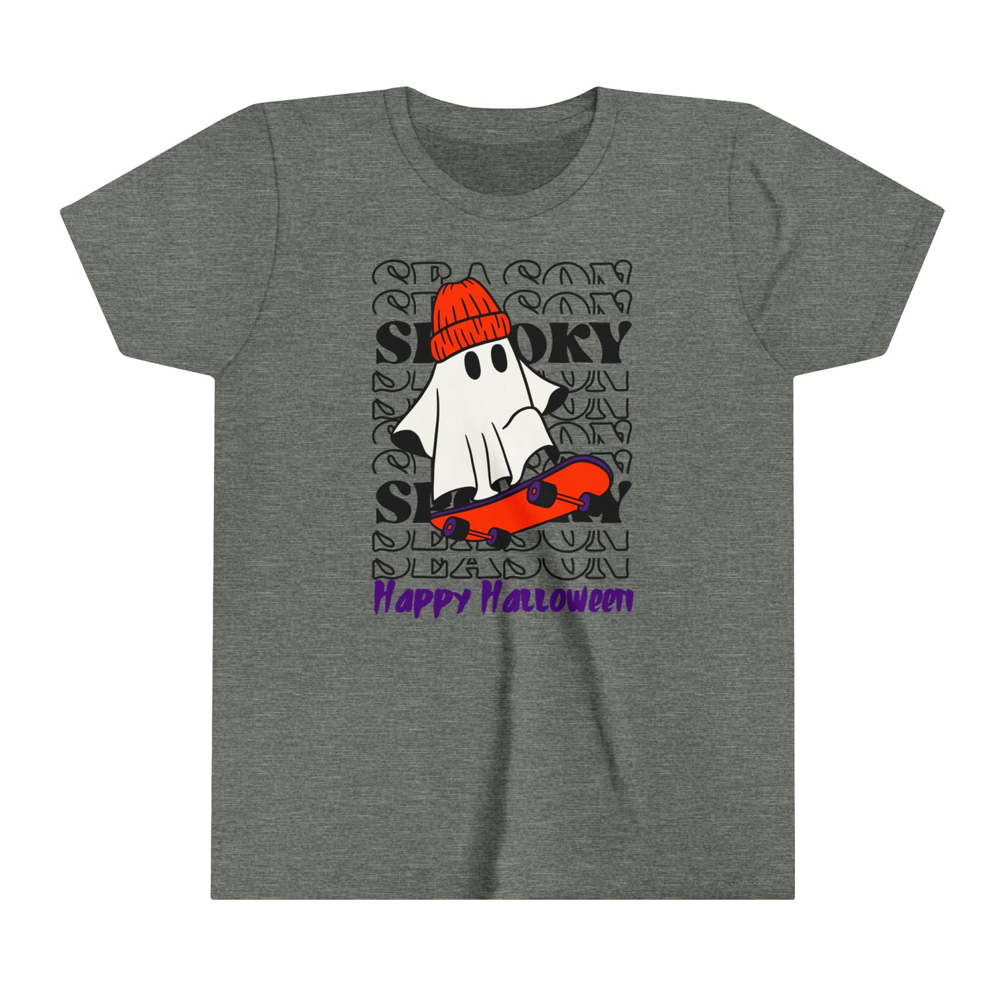 T-shirt à manches courtes pour jeunes - Halloween - Petit Fantôme - 02