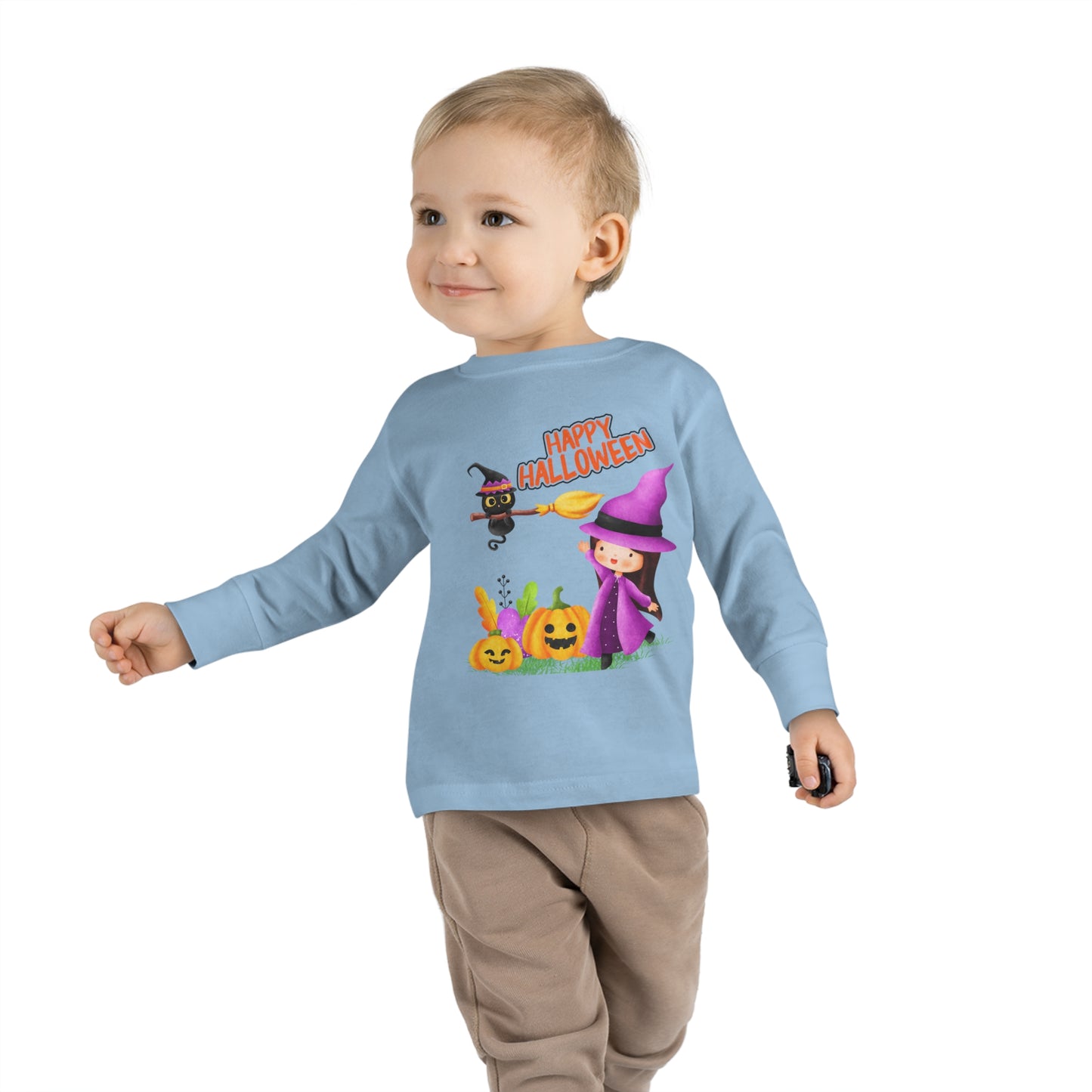 Tee-shirt à manches longues pour tout-petits - Halloween - Jeune sorcière - 02