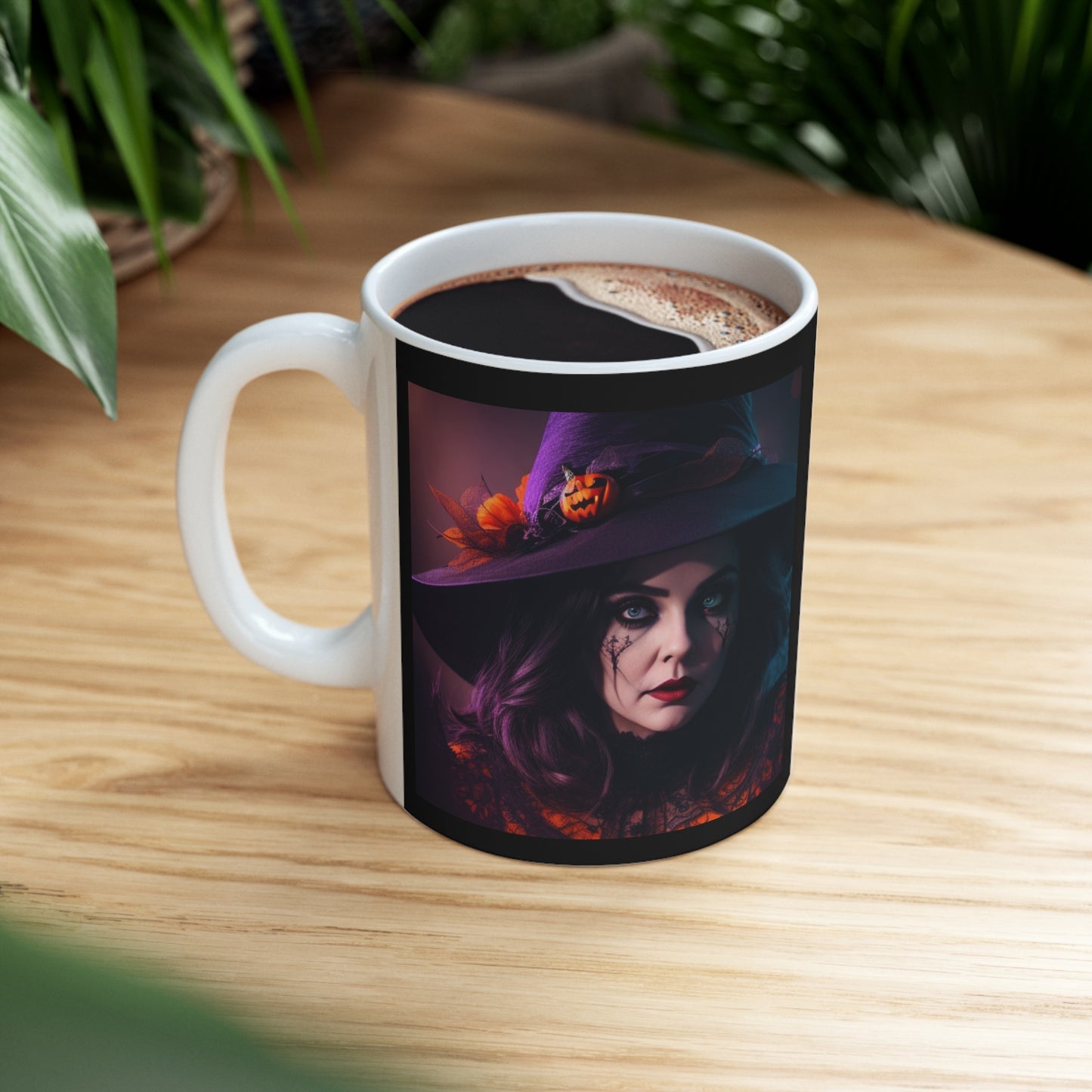 Taza de Cerámica 11oz - Bruja de Halloween AI - 05