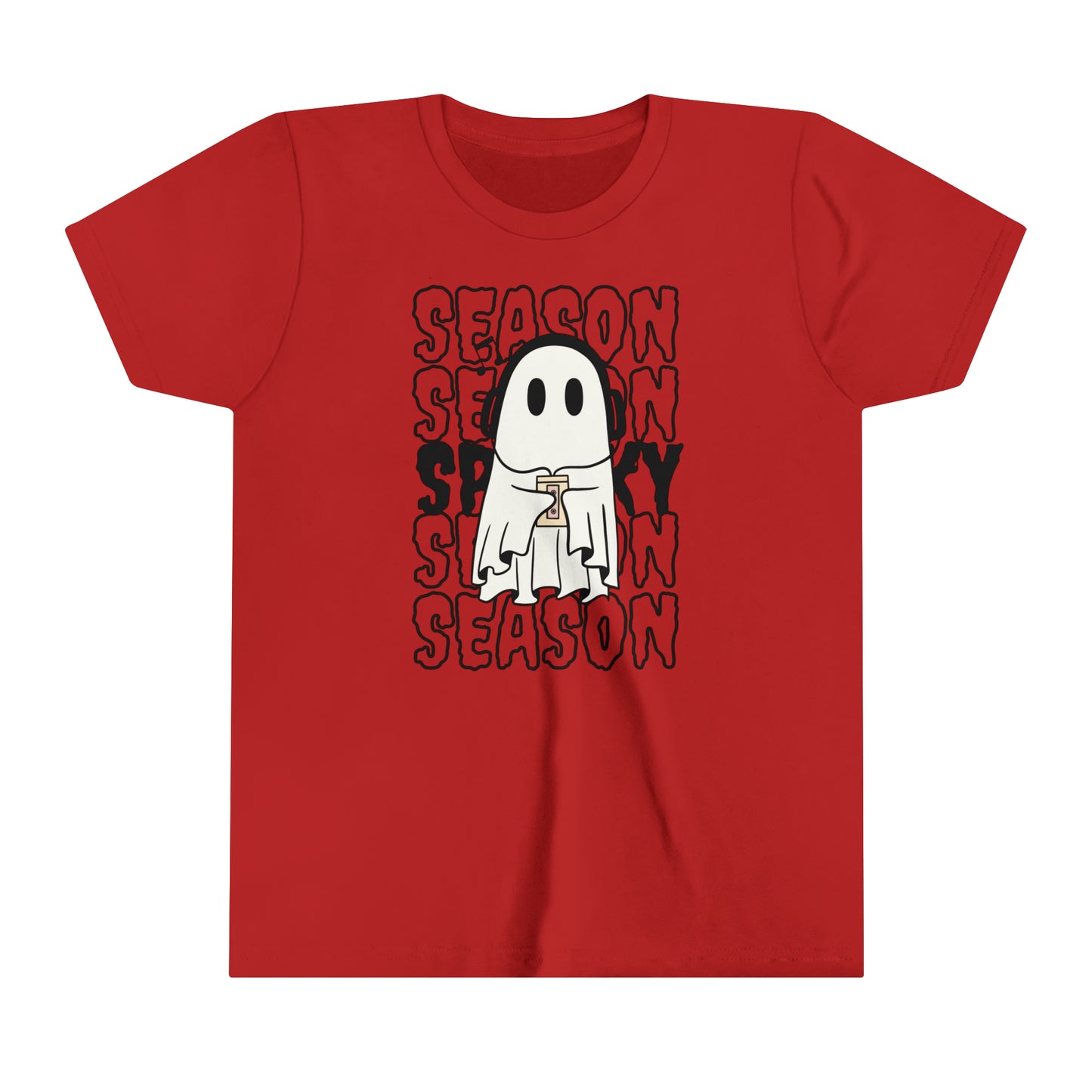 T-shirt à manches courtes pour jeunes - Halloween - Petit Fantôme - 16