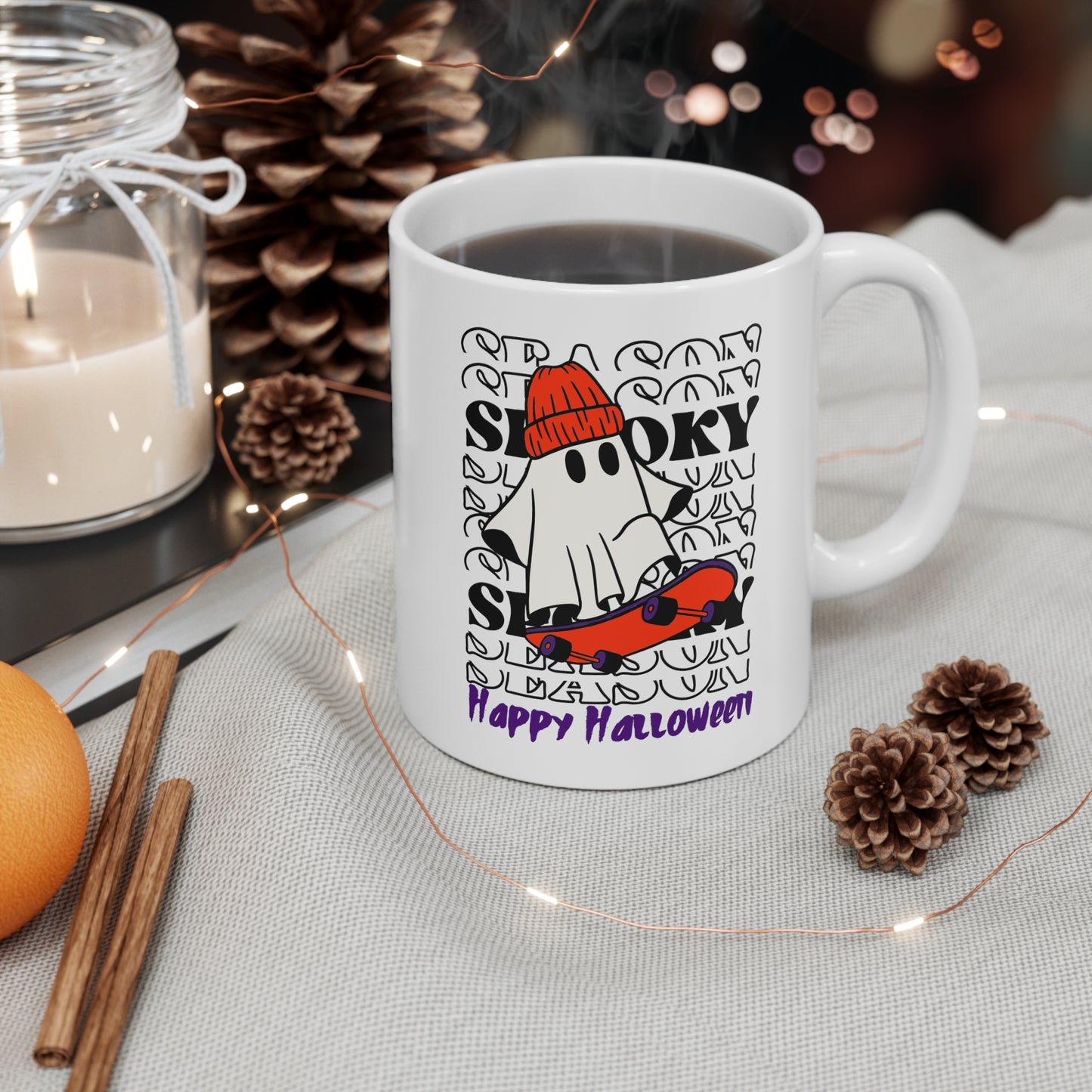 Taza de Cerámica 11oz - Halloween - Pequeño Fantasma - 02