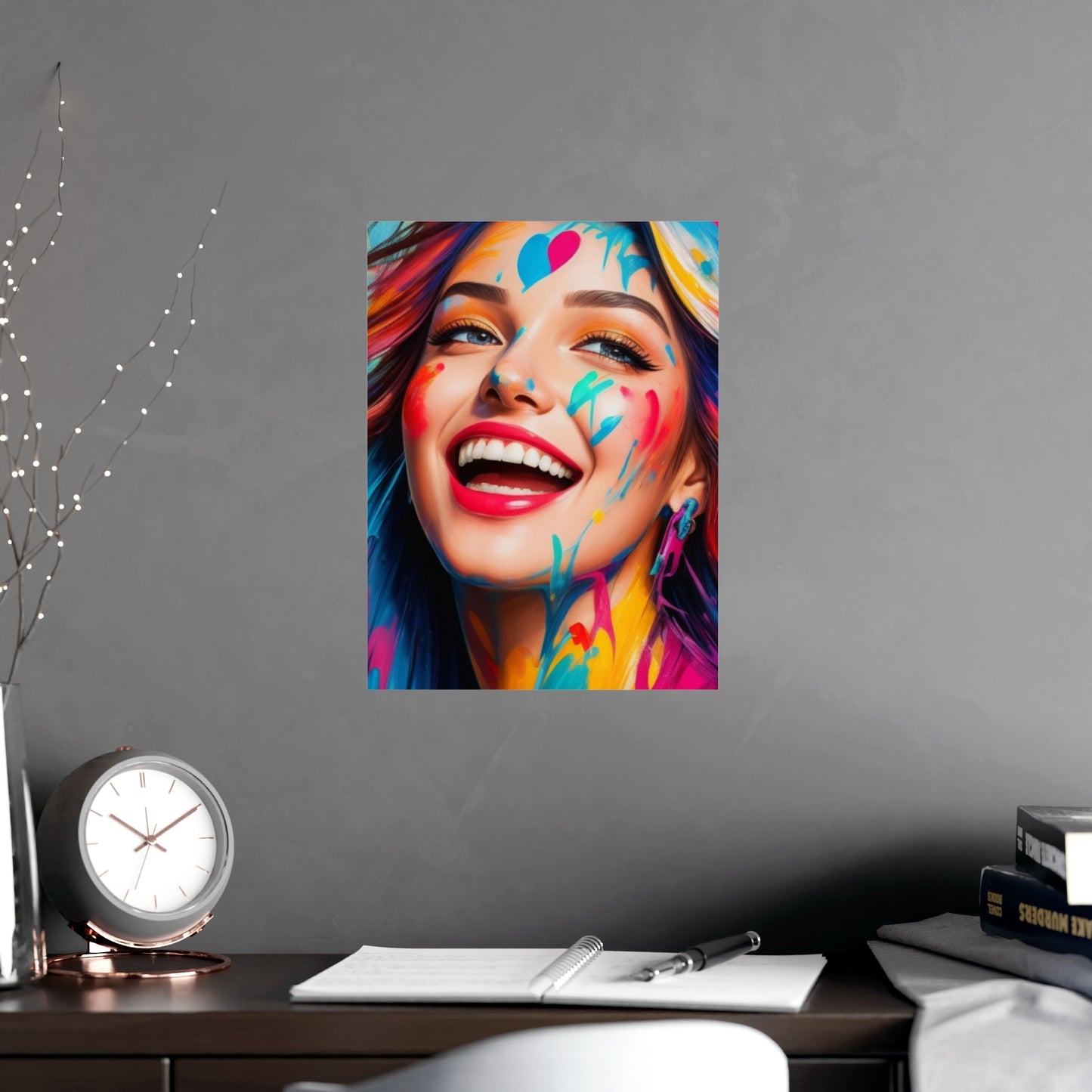 Posters - Colorful and happy face - Vertical Matte Posters - 01