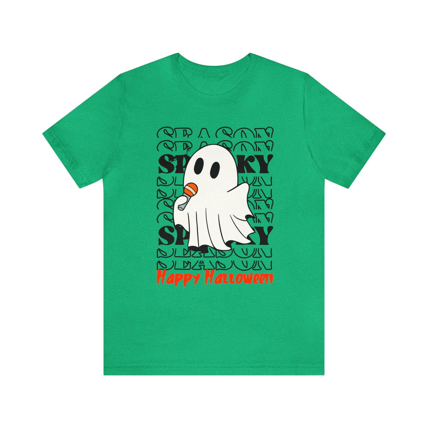 Camiseta de manga corta de jersey unisex - Halloween - Pequeño fantasma - 06