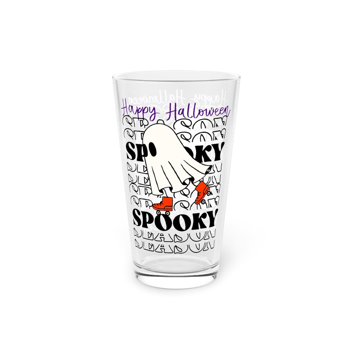 Vaso de pinta, 16 oz - Halloween - Pequeño fantasma - 10