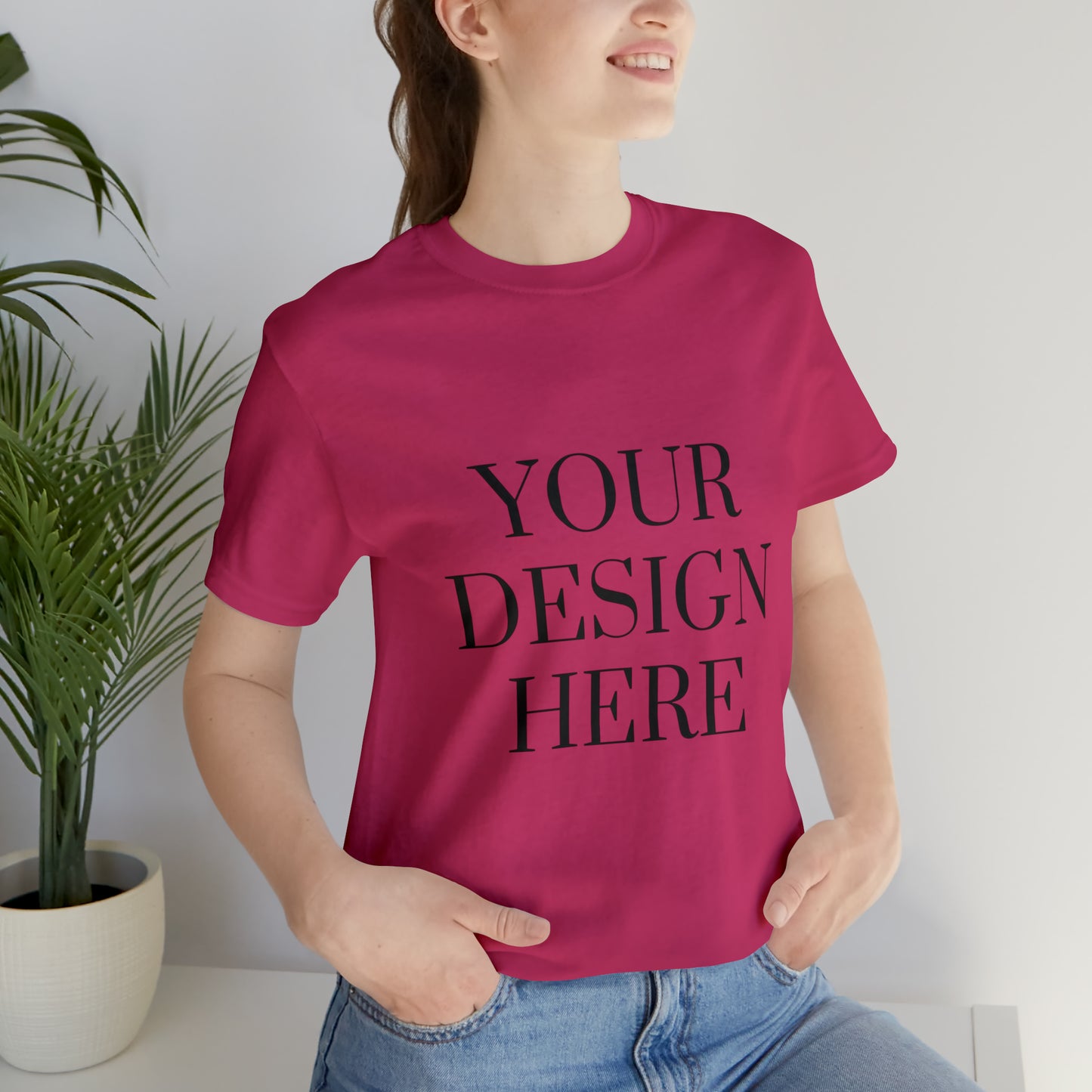 Camiseta de manga corta unisex Jersey - Personalizada - Tu diseño aquí - 01