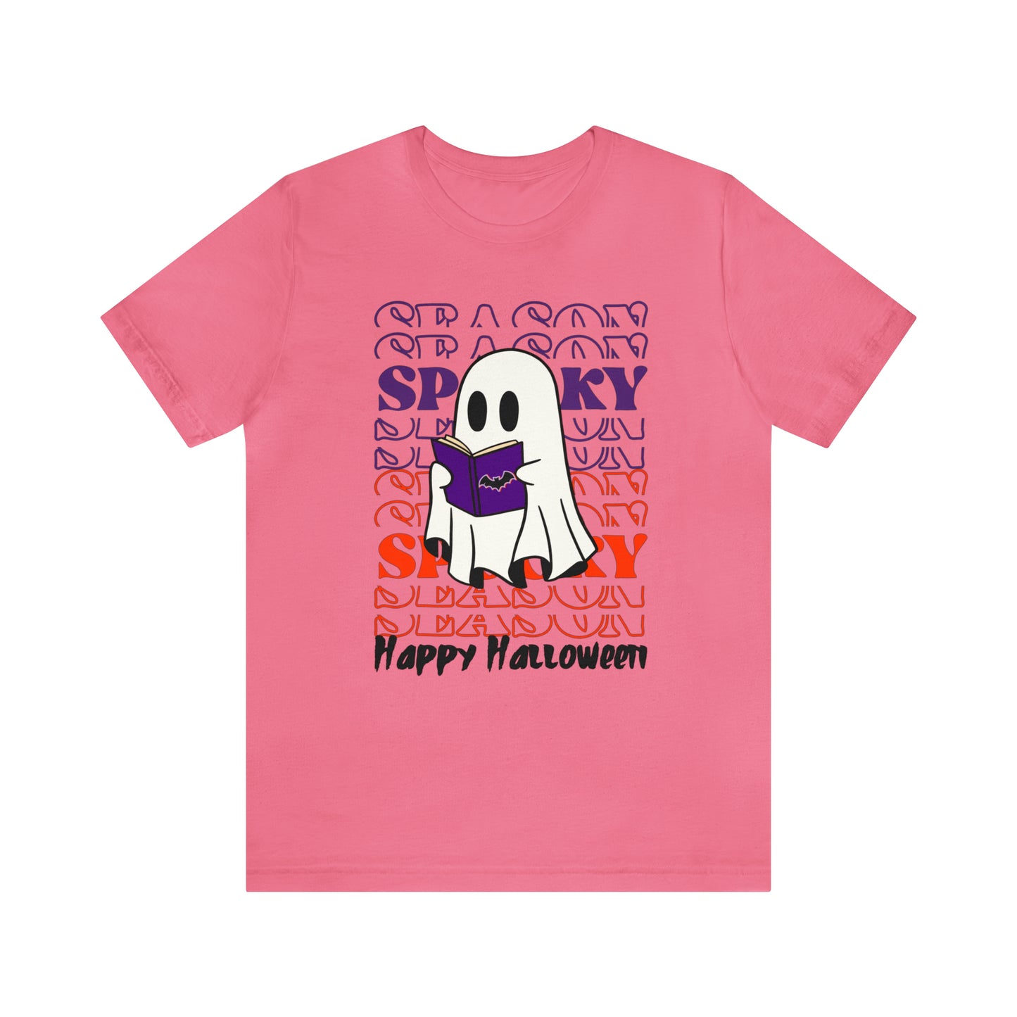 Tee-shirt à manches courtes en jersey unisexe - Halloween - Petit Fantôme - 07