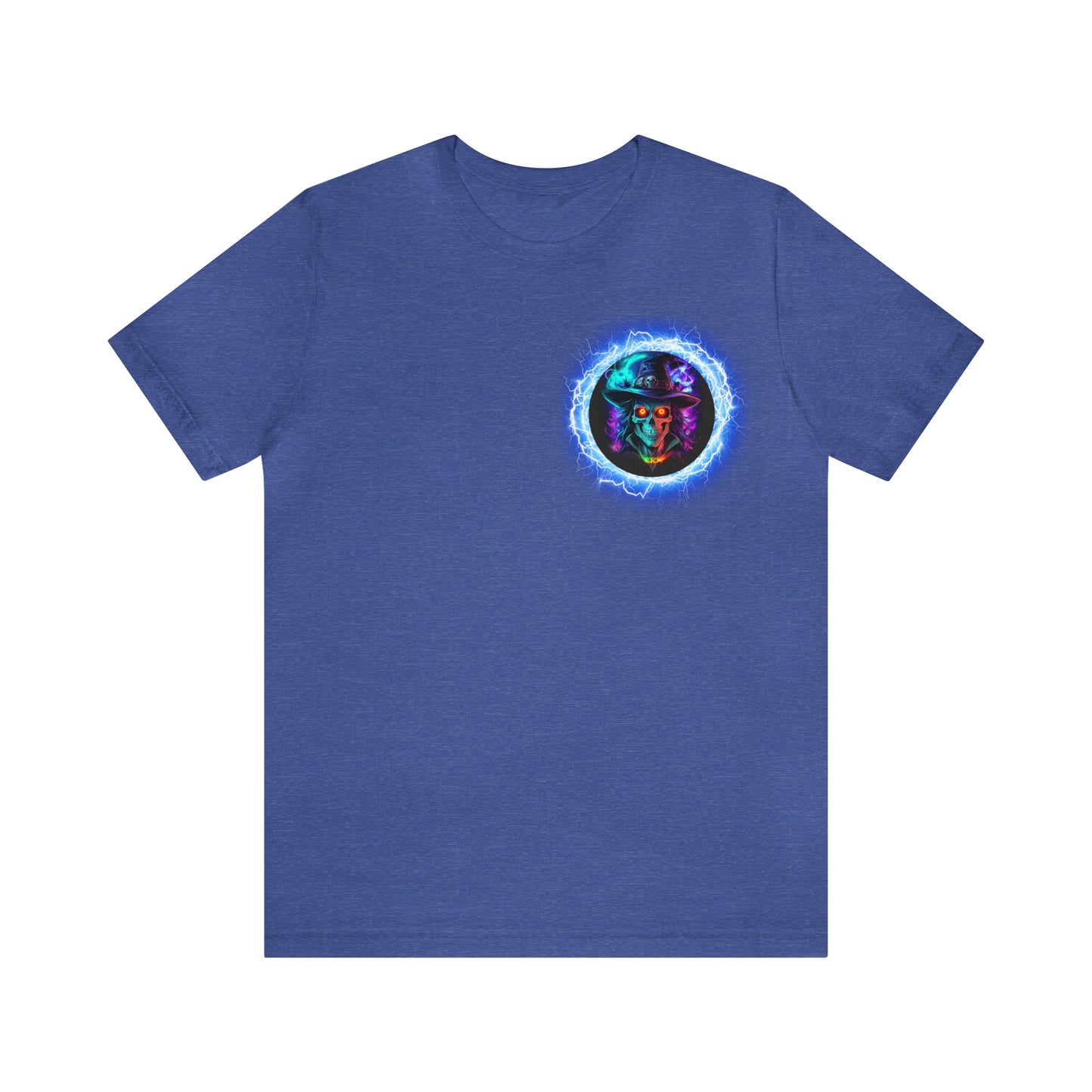 Camiseta de manga corta unisex Jersey - Calaveras de brujas de Halloween - 07