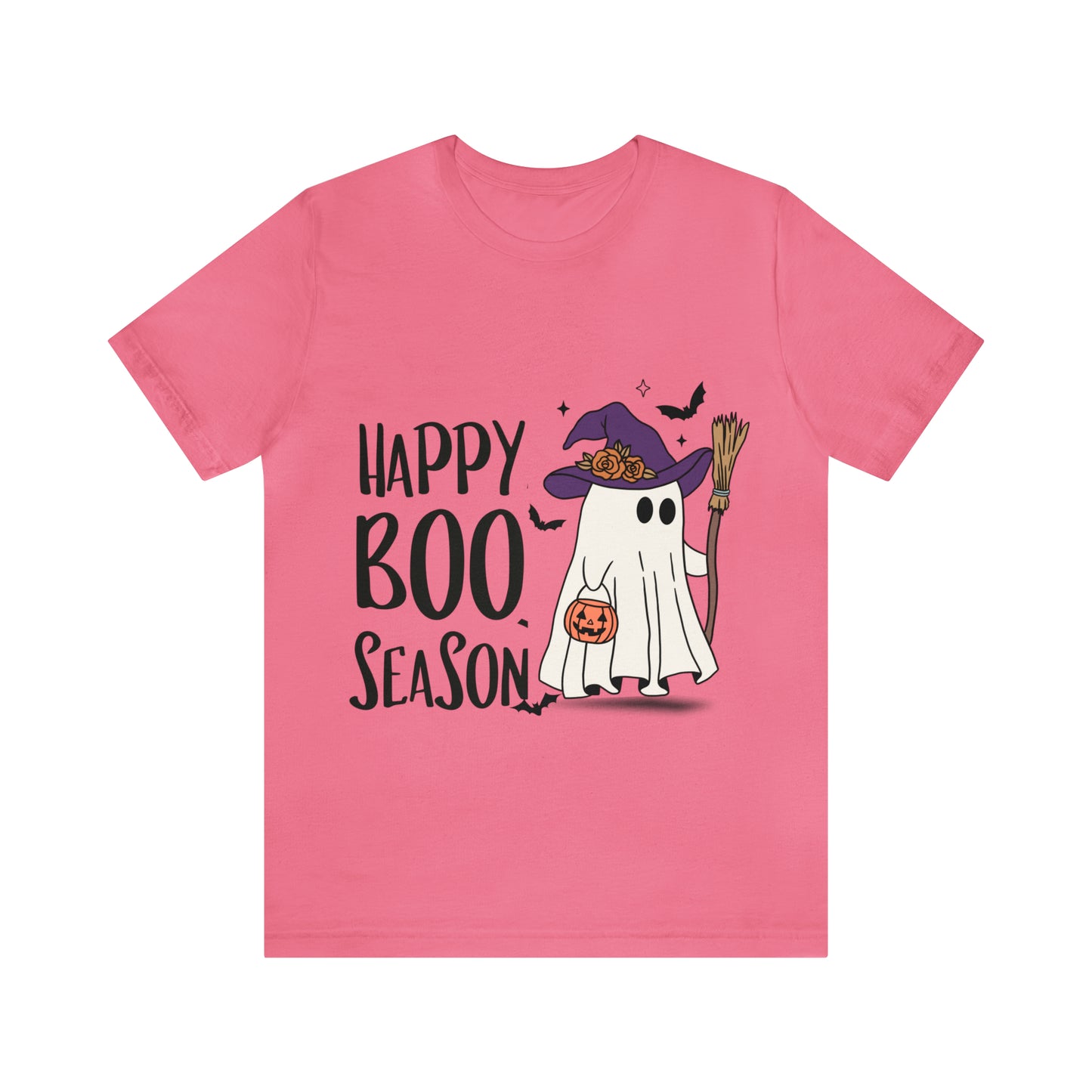Tee-shirt à manches courtes en jersey unisexe - Halloween - Petit Fantôme - 21