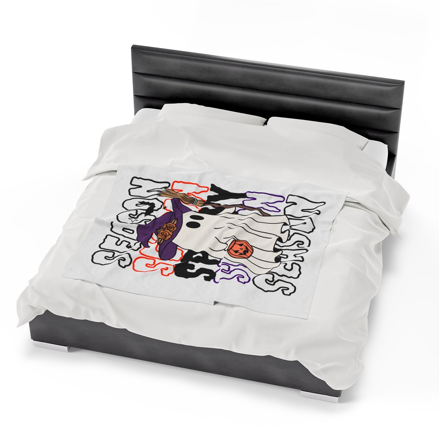 Couverture Peluche Velours - Halloween - Petit Fantôme - 13