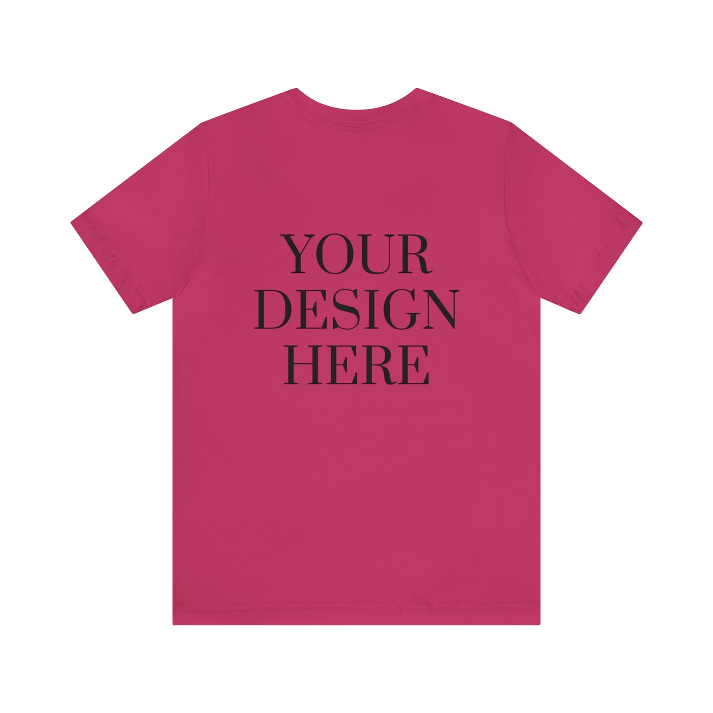 Camiseta de manga corta unisex Jersey - Personalizada - Tu diseño aquí - 01