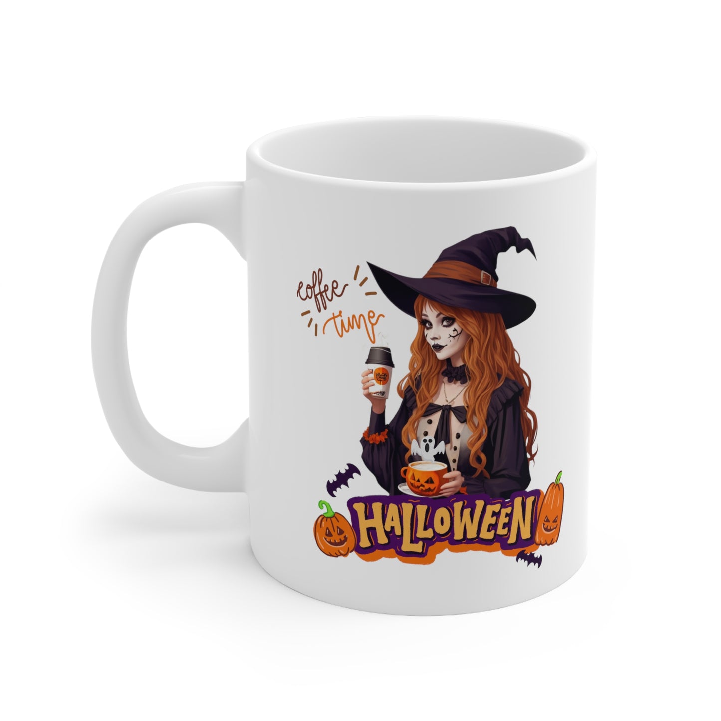 Mug en céramique 11oz - Sorcière d'Halloween - 04