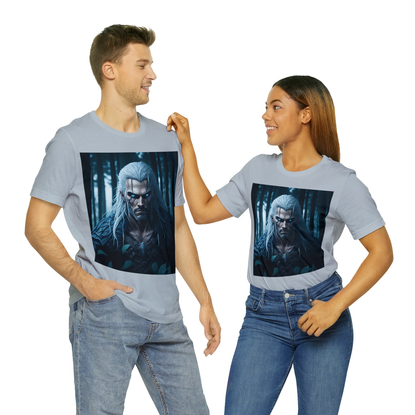 Camiseta de manga corta Unisex Jersey - Halloween Witch man AI - 02