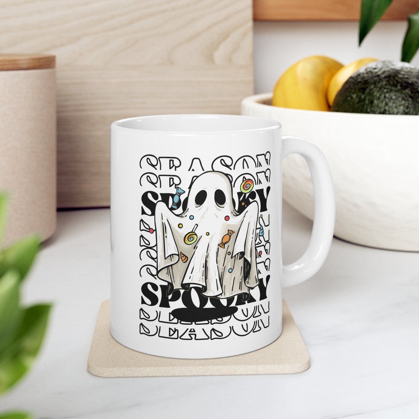 Taza de Cerámica 11oz - Halloween - Pequeño Fantasma - 05