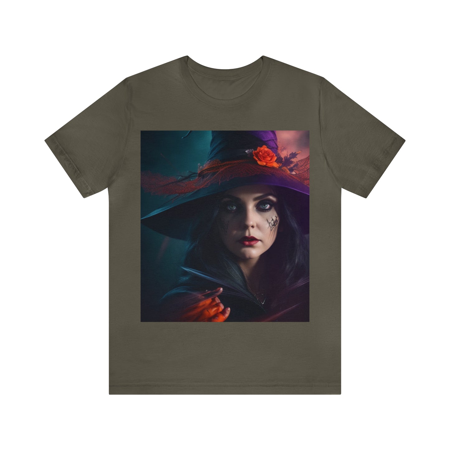 Camiseta de manga corta unisex Jersey - Halloween Witch AI - 06