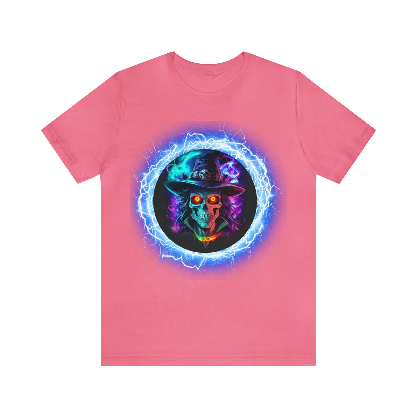 Camiseta de manga corta unisex Jersey - Calaveras de brujas de Halloween - 06